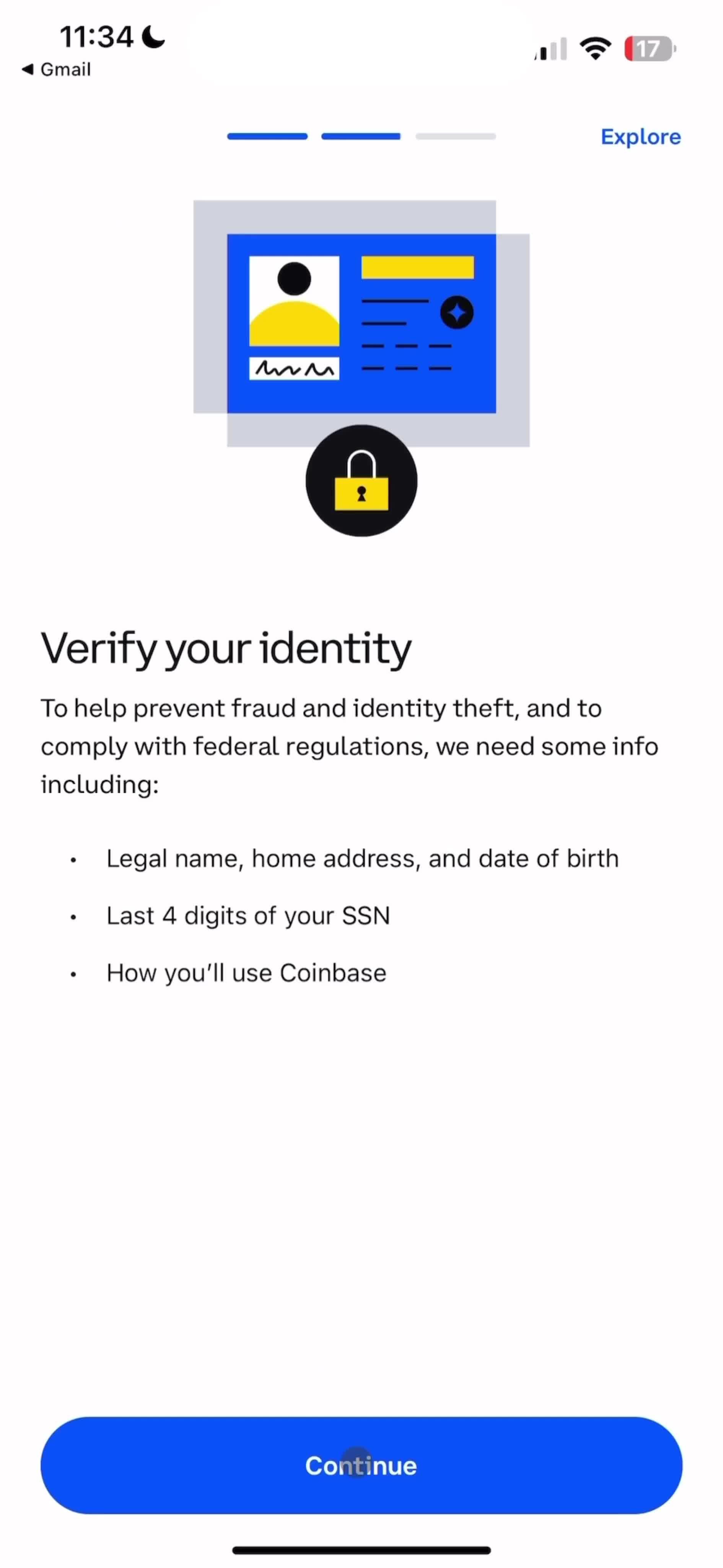 Onboarding on Coinbase video thumbnail