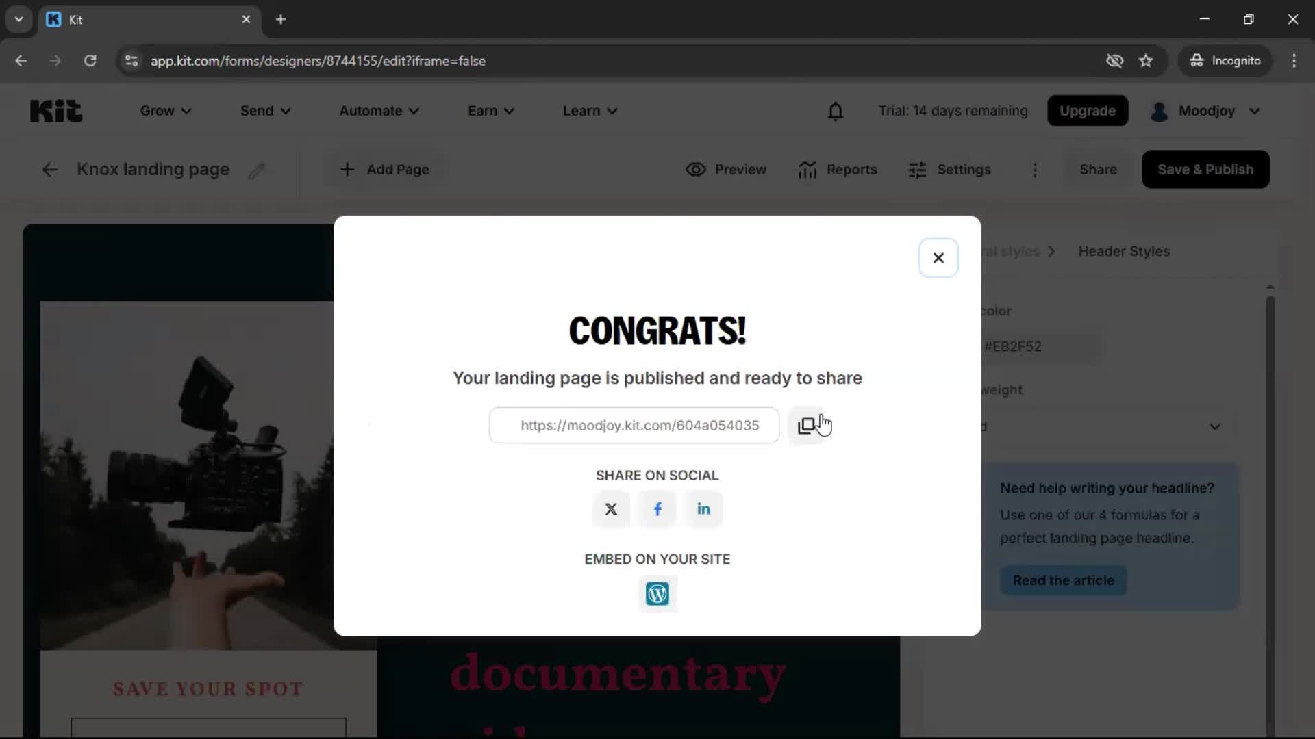 Onboarding screenshot