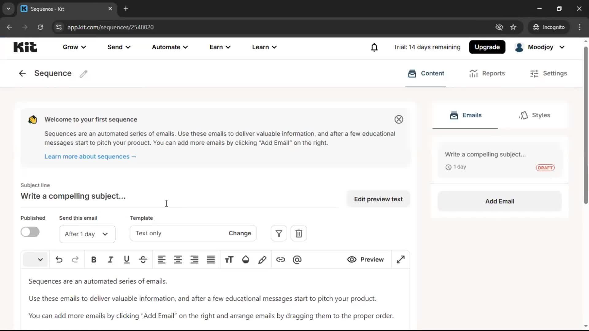 Onboarding screenshot