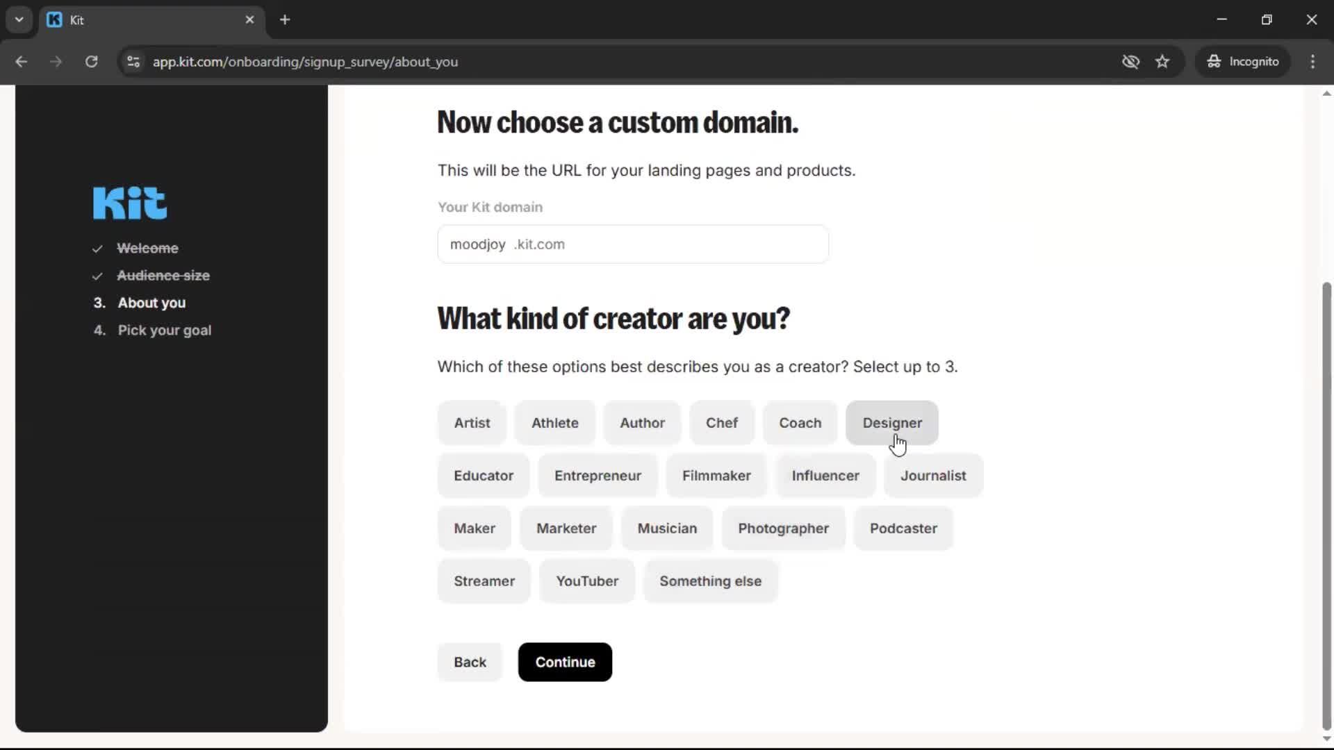 Onboarding screenshot