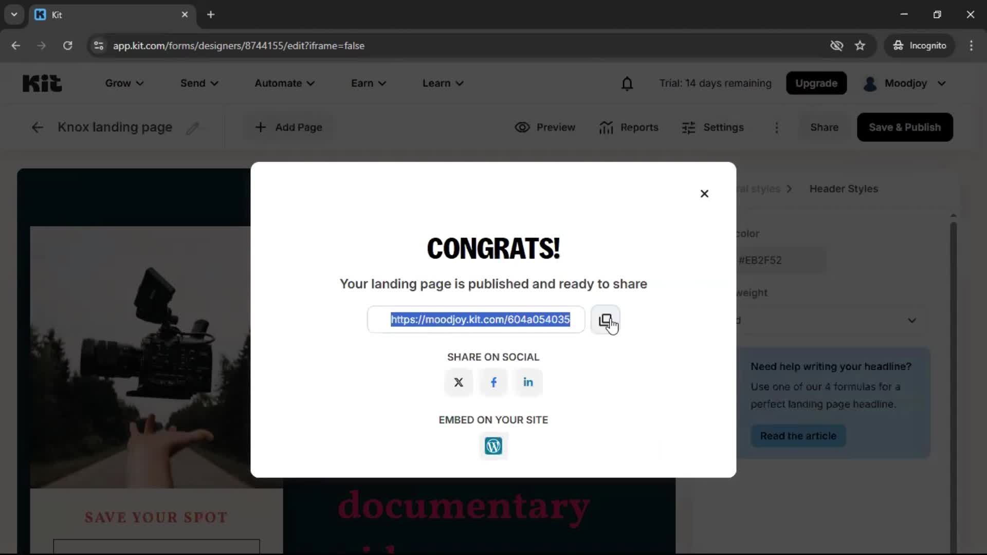 Onboarding screenshot