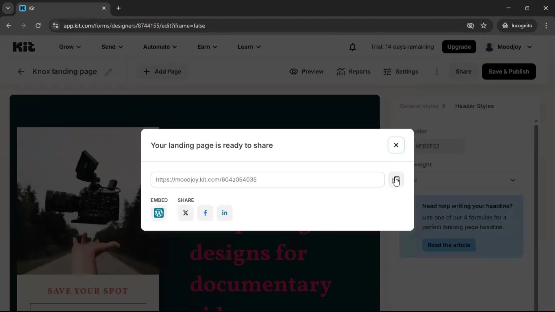 Onboarding screenshot