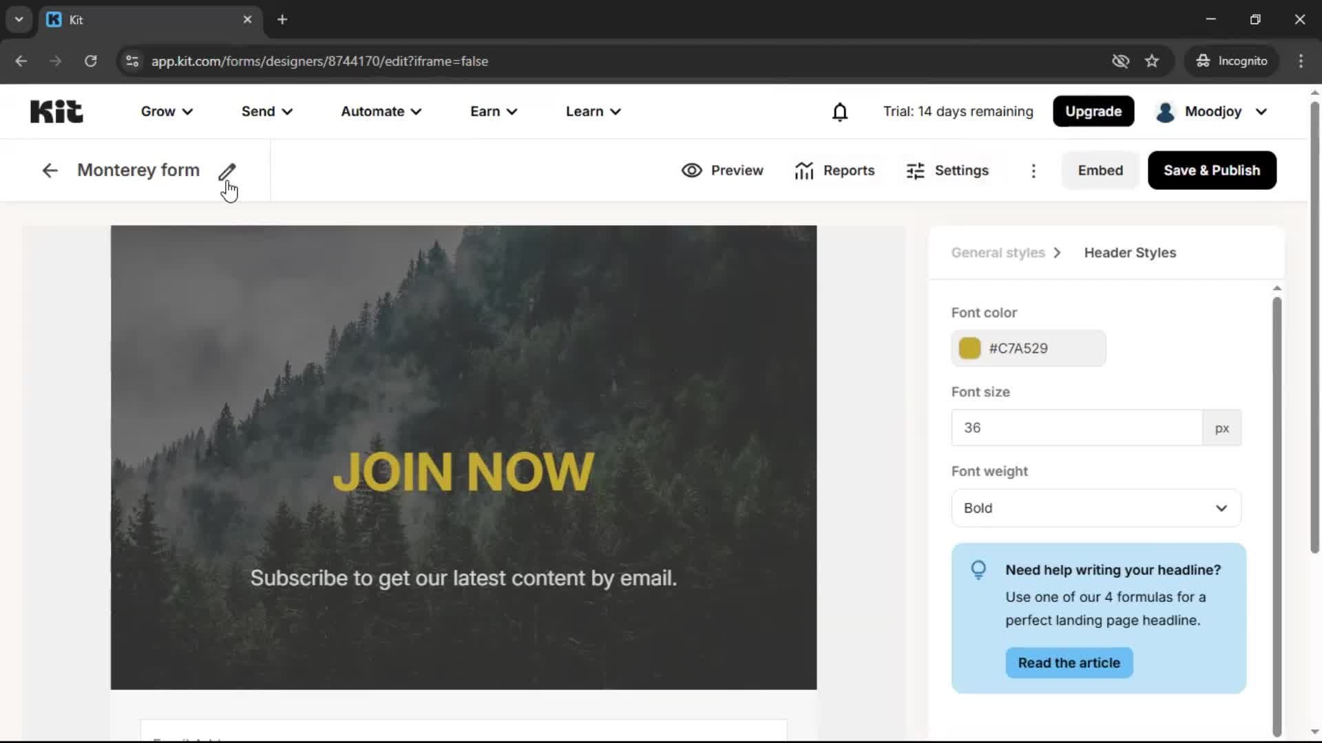 Onboarding screenshot