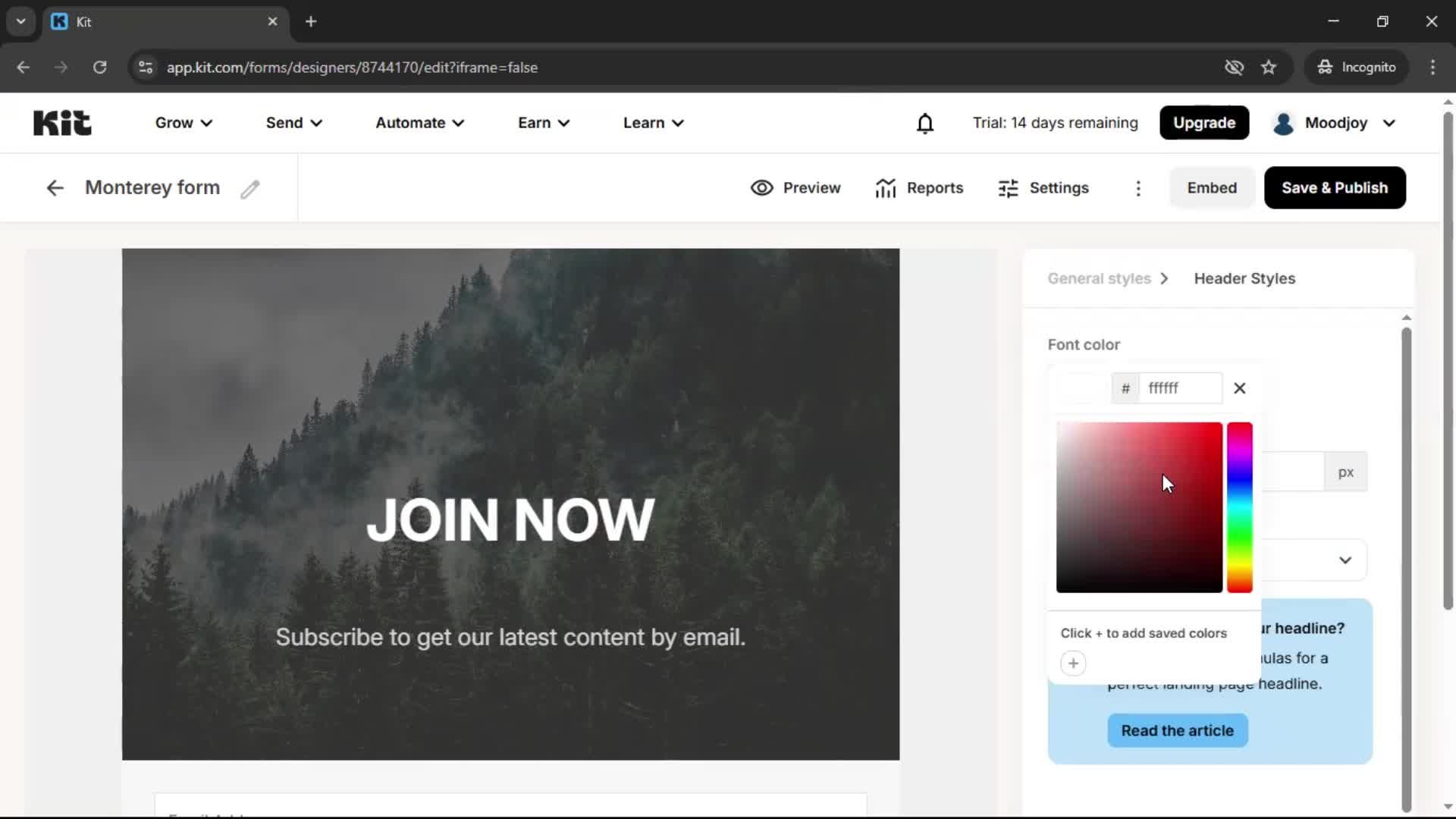 Onboarding screenshot