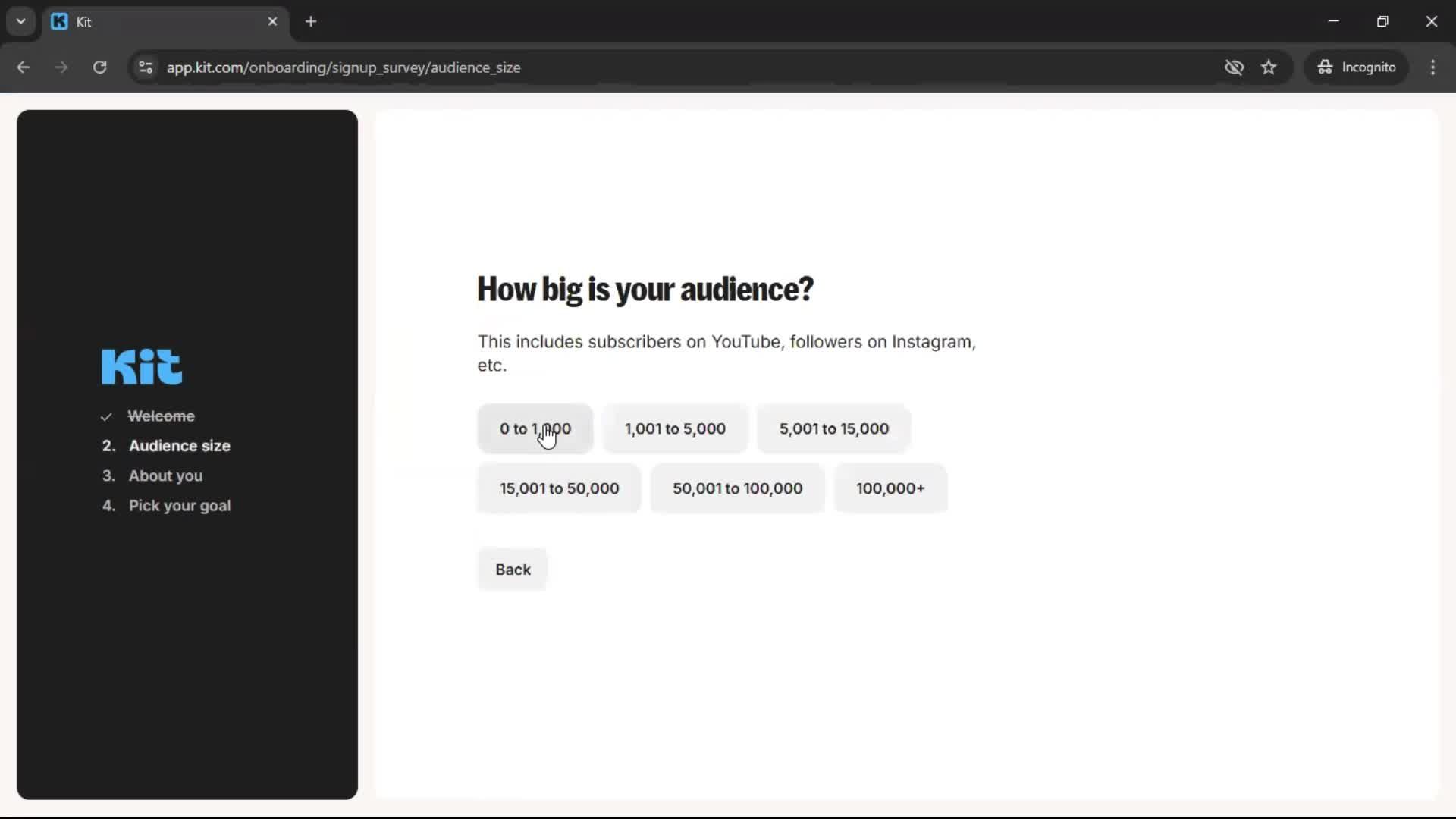 Onboarding screenshot