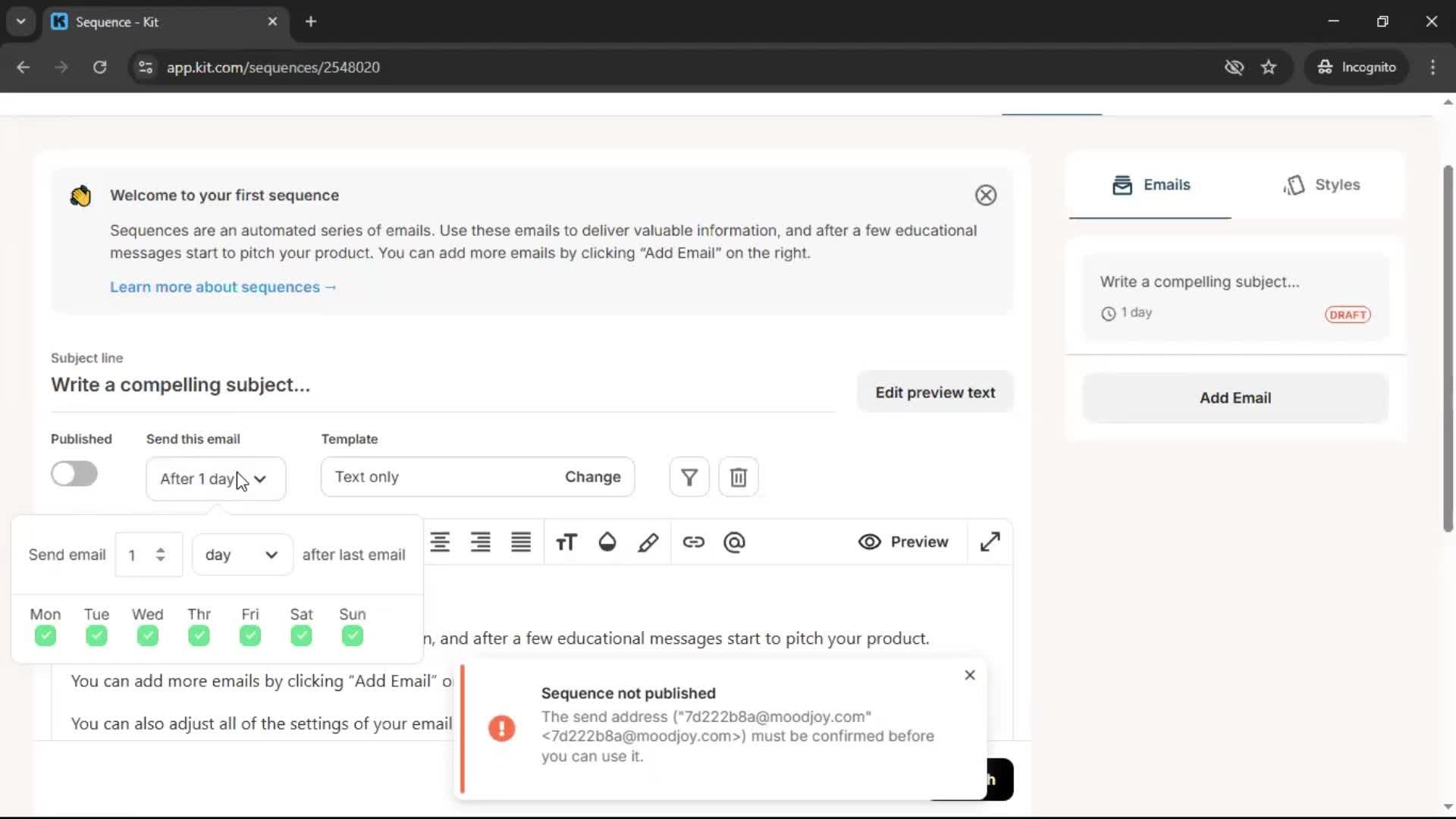 Onboarding screenshot