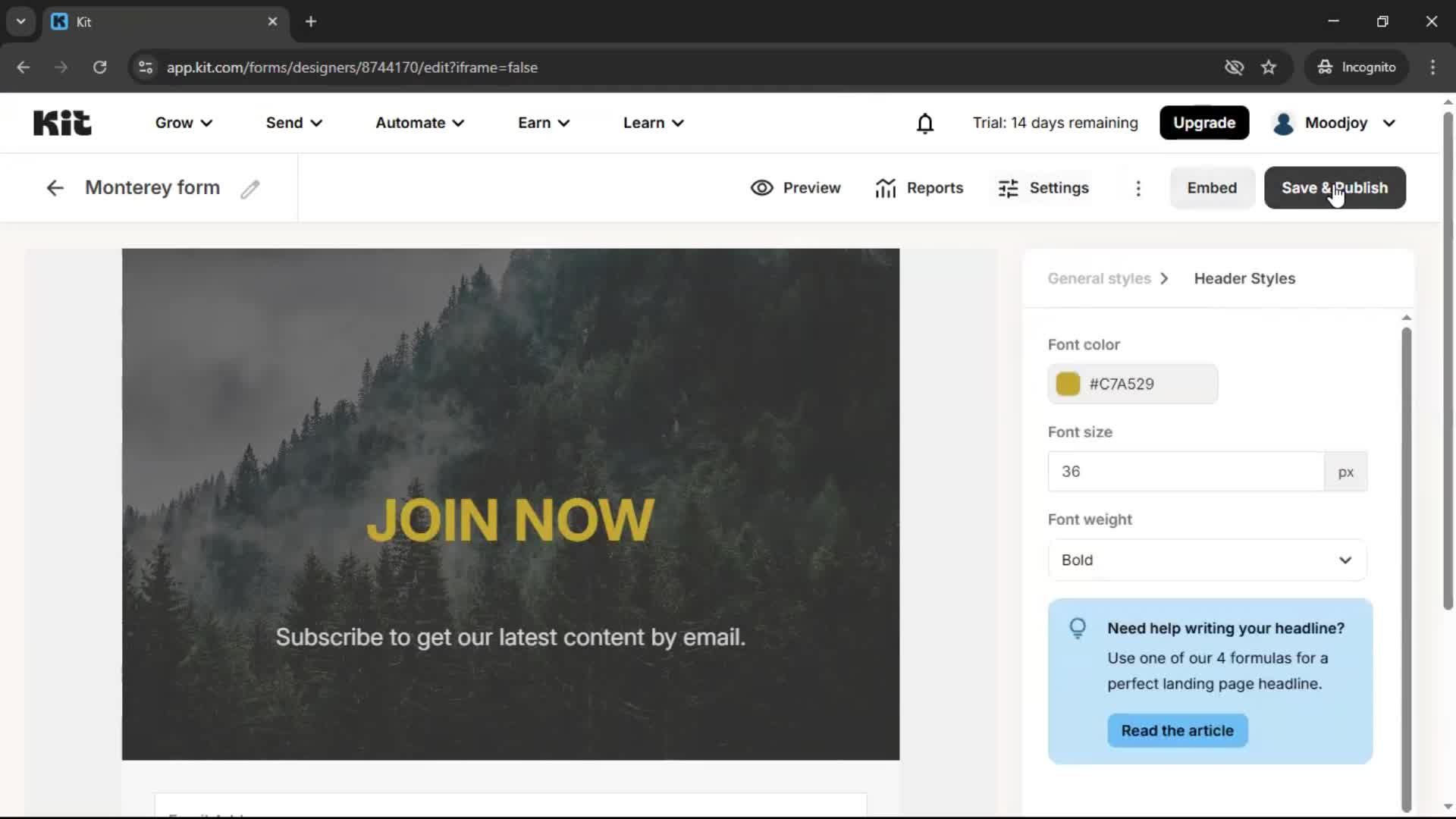 Onboarding screenshot