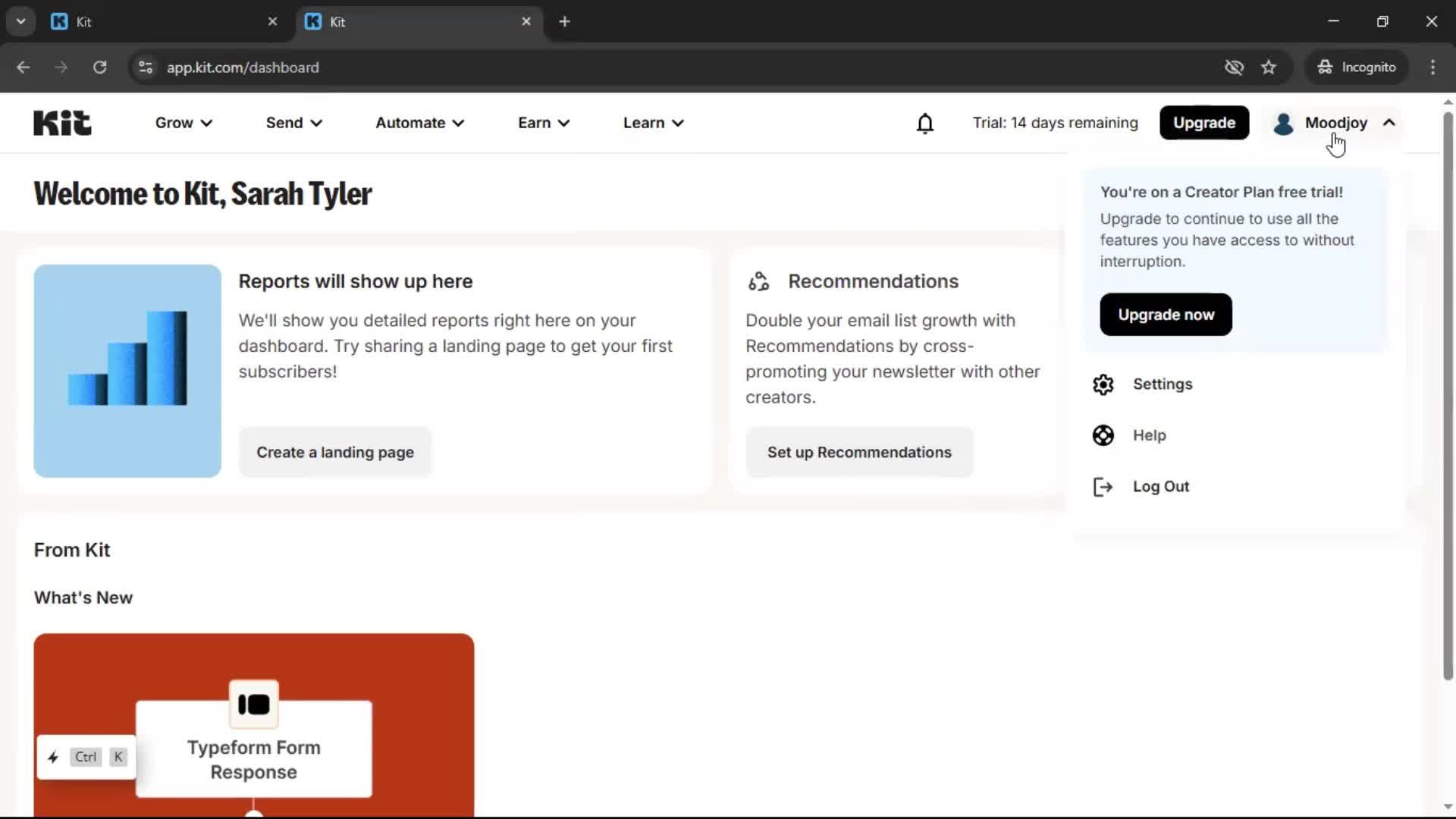 Onboarding screenshot