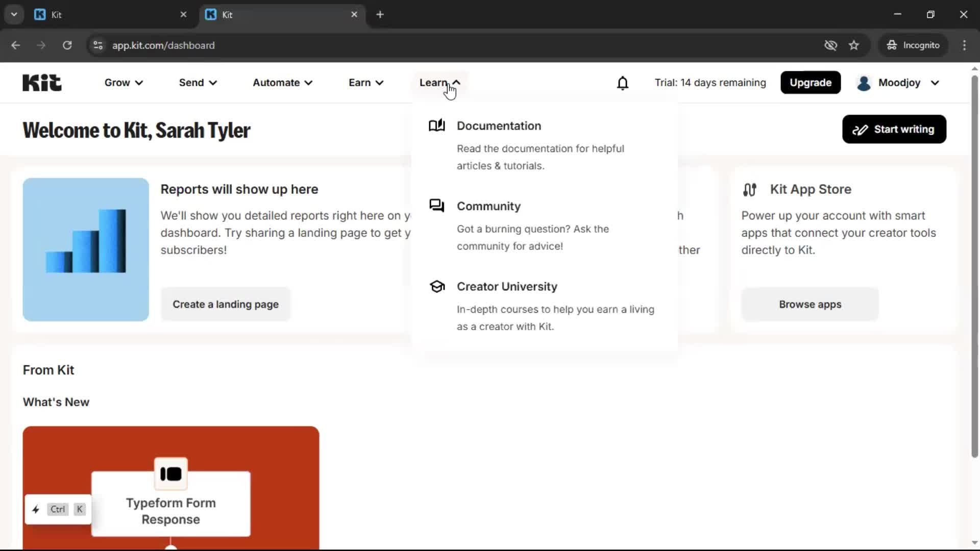 Onboarding screenshot