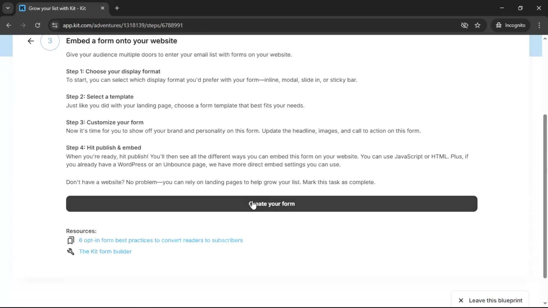 Onboarding screenshot