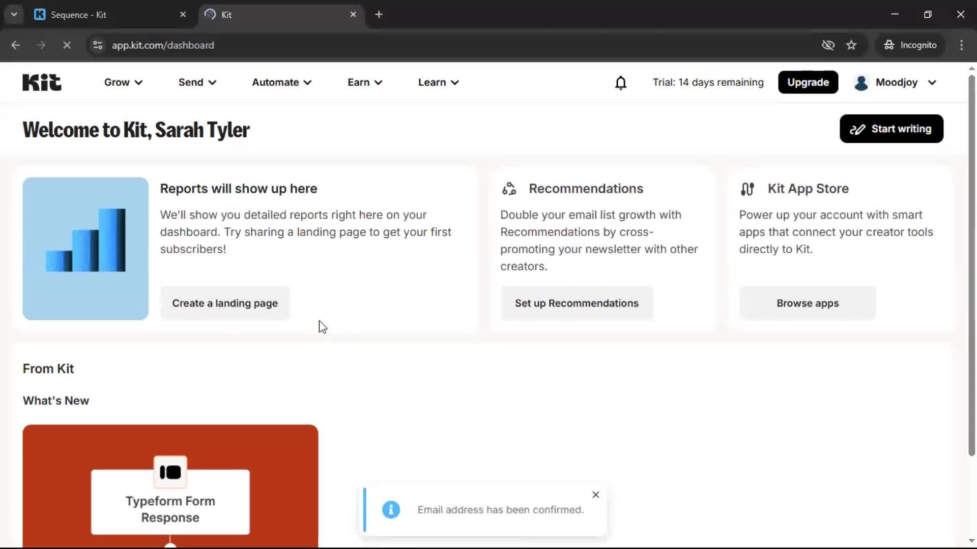 Onboarding screenshot