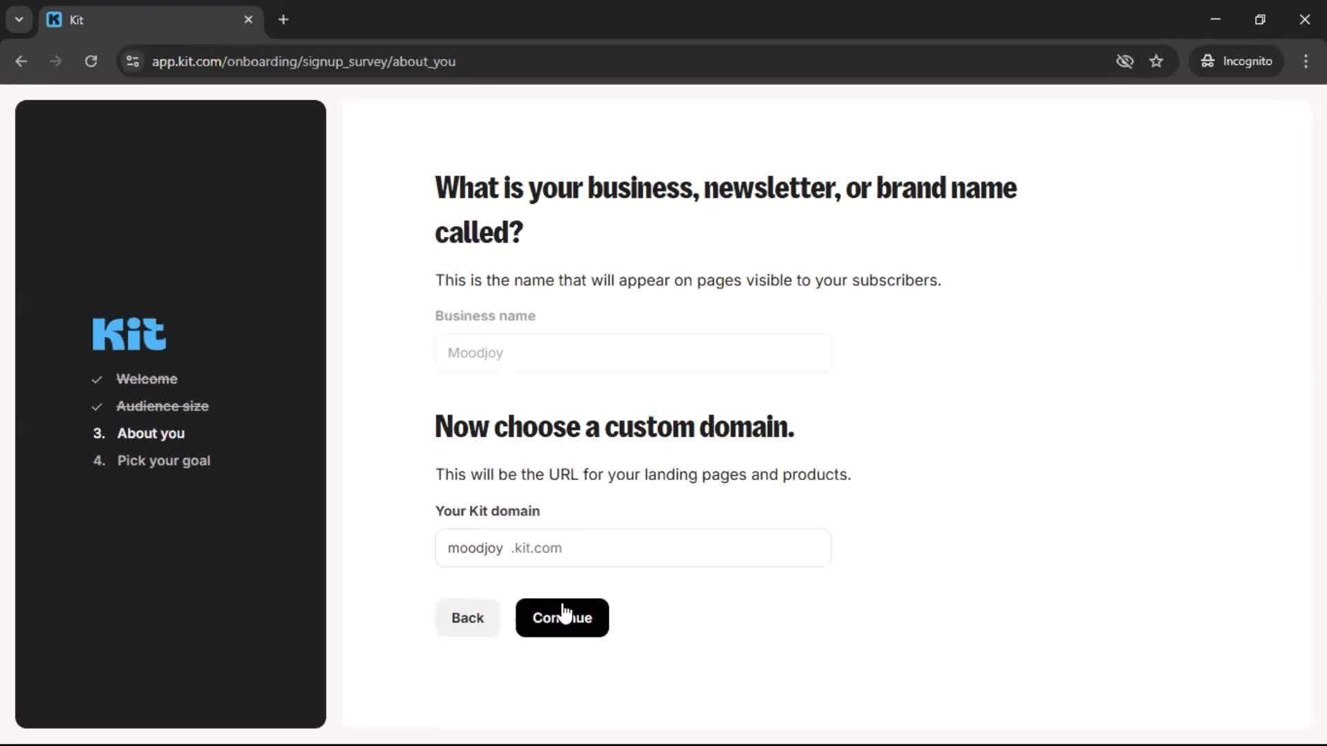Onboarding screenshot