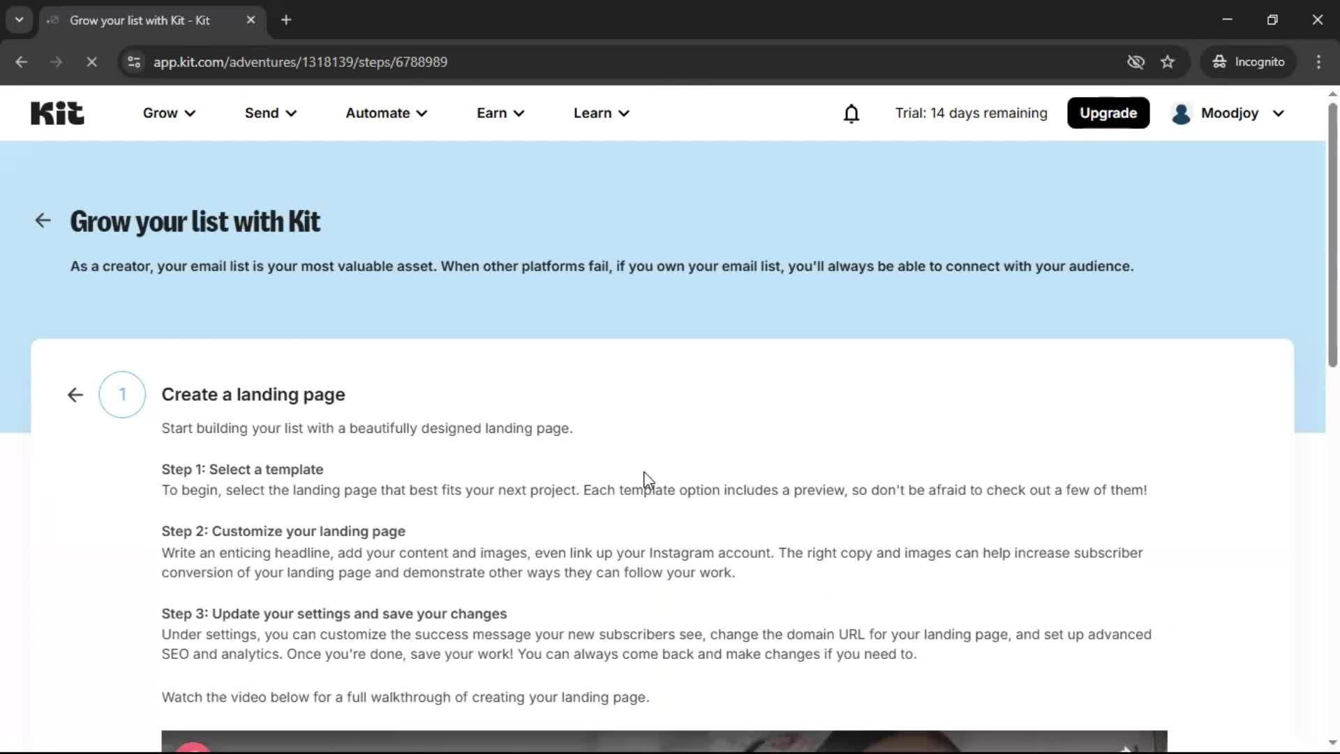 Onboarding screenshot