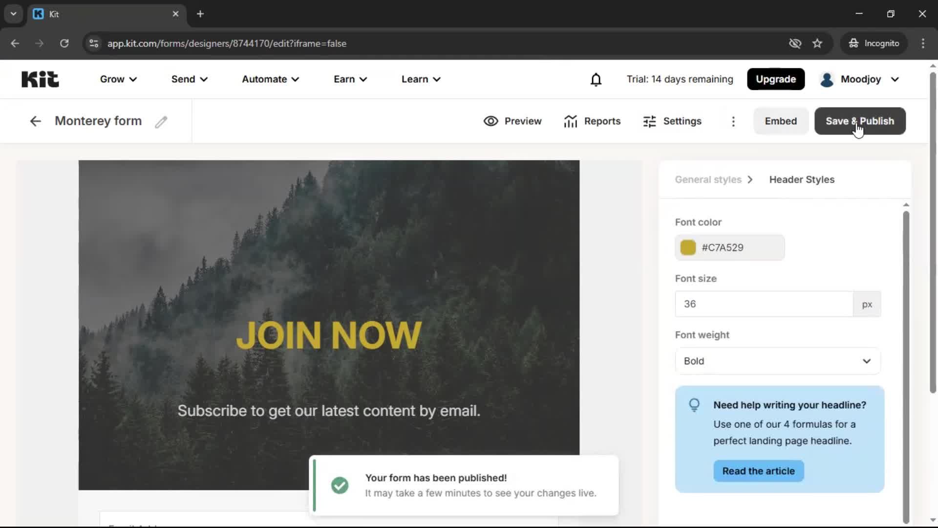 Onboarding screenshot