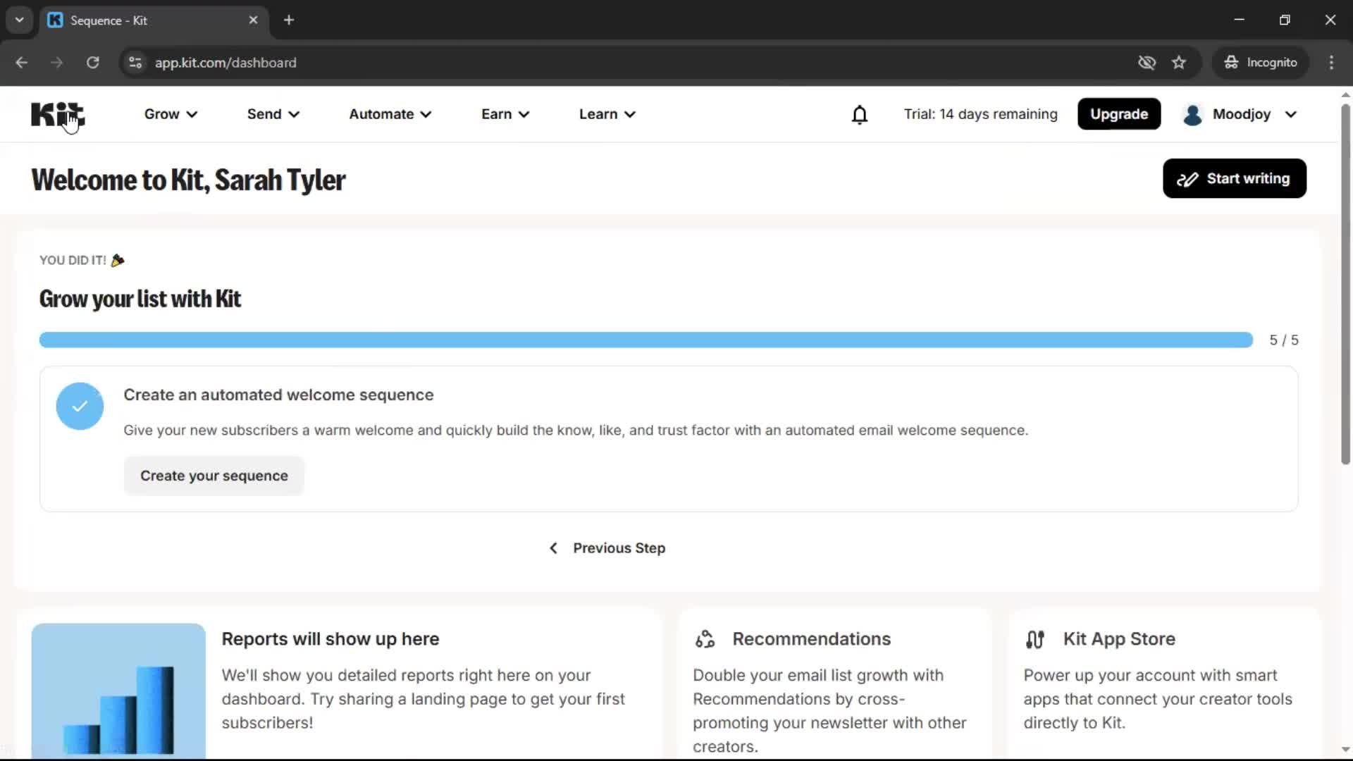 Onboarding screenshot