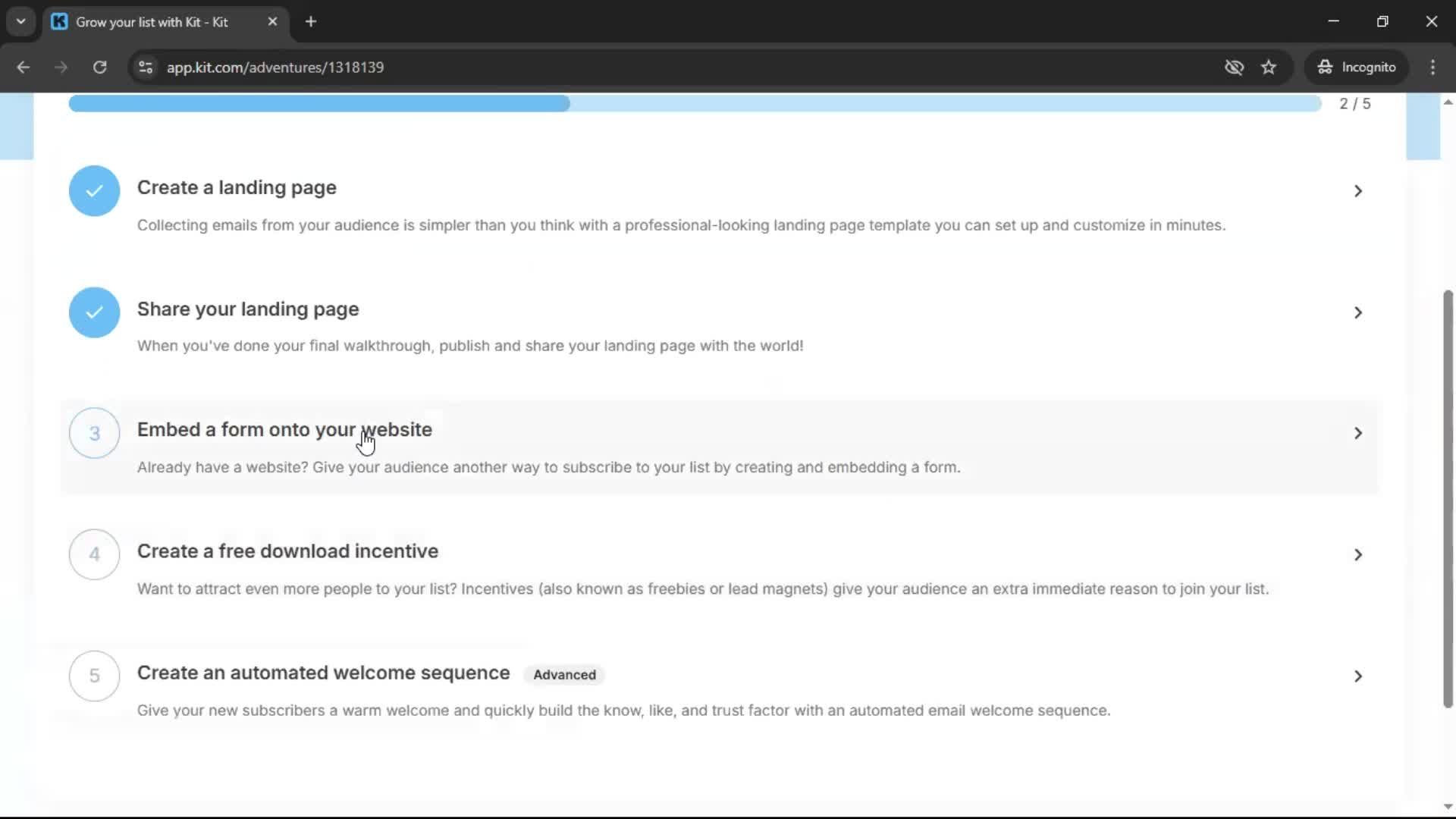 Onboarding screenshot