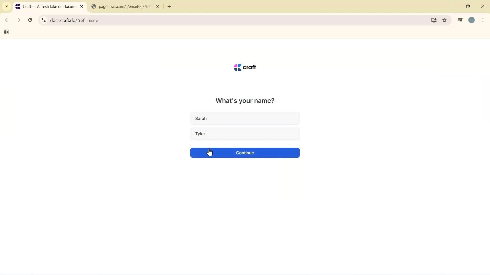 Onboarding screenshot