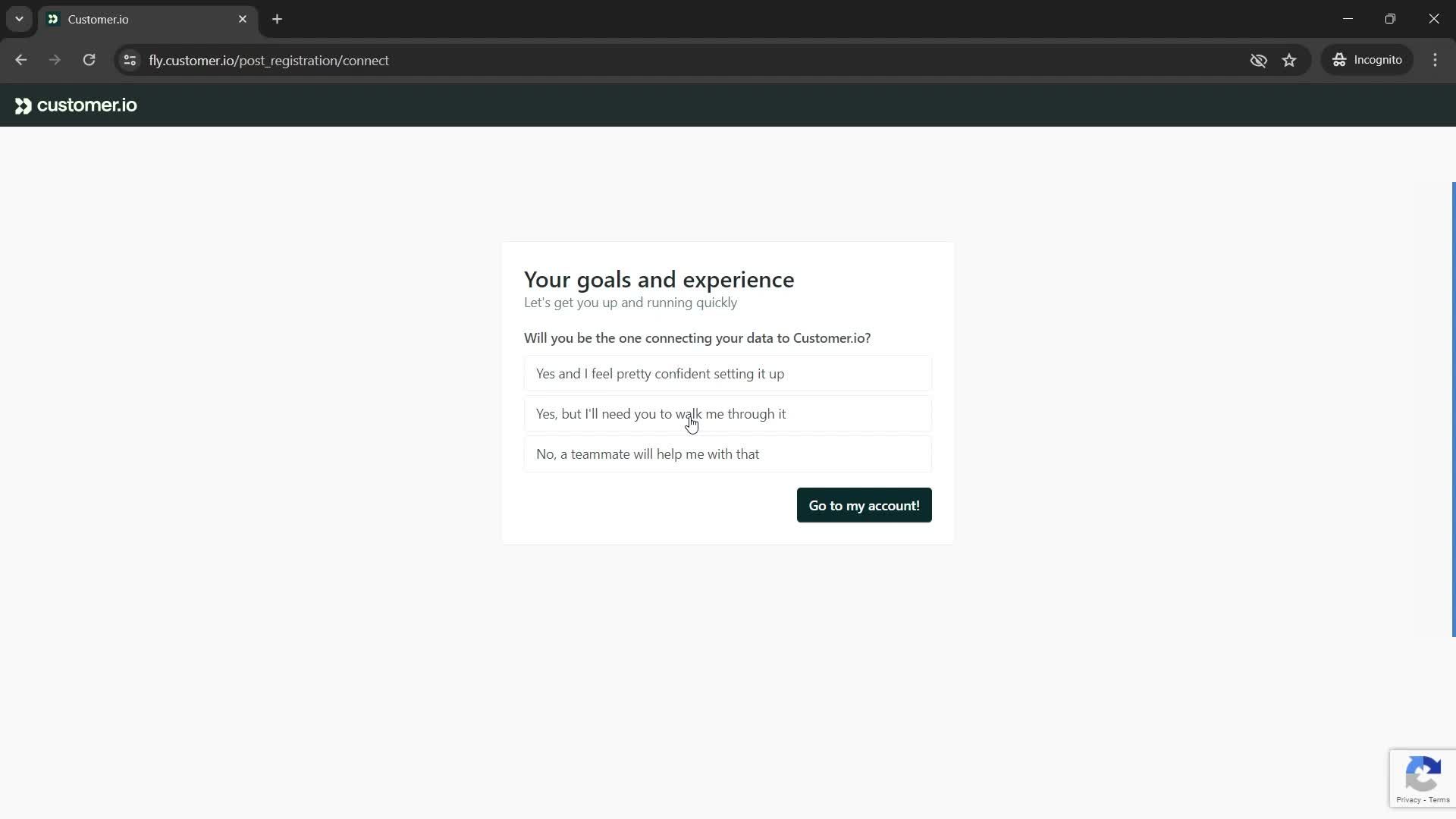 Onboarding screenshot