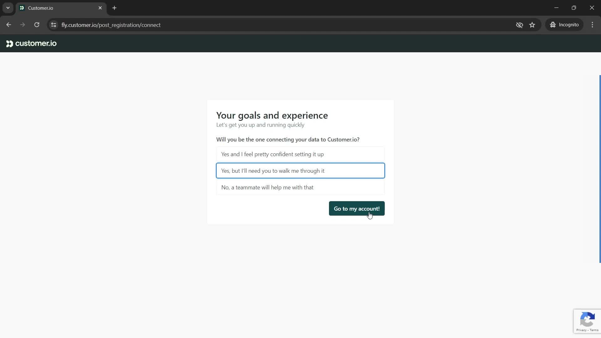 Onboarding screenshot