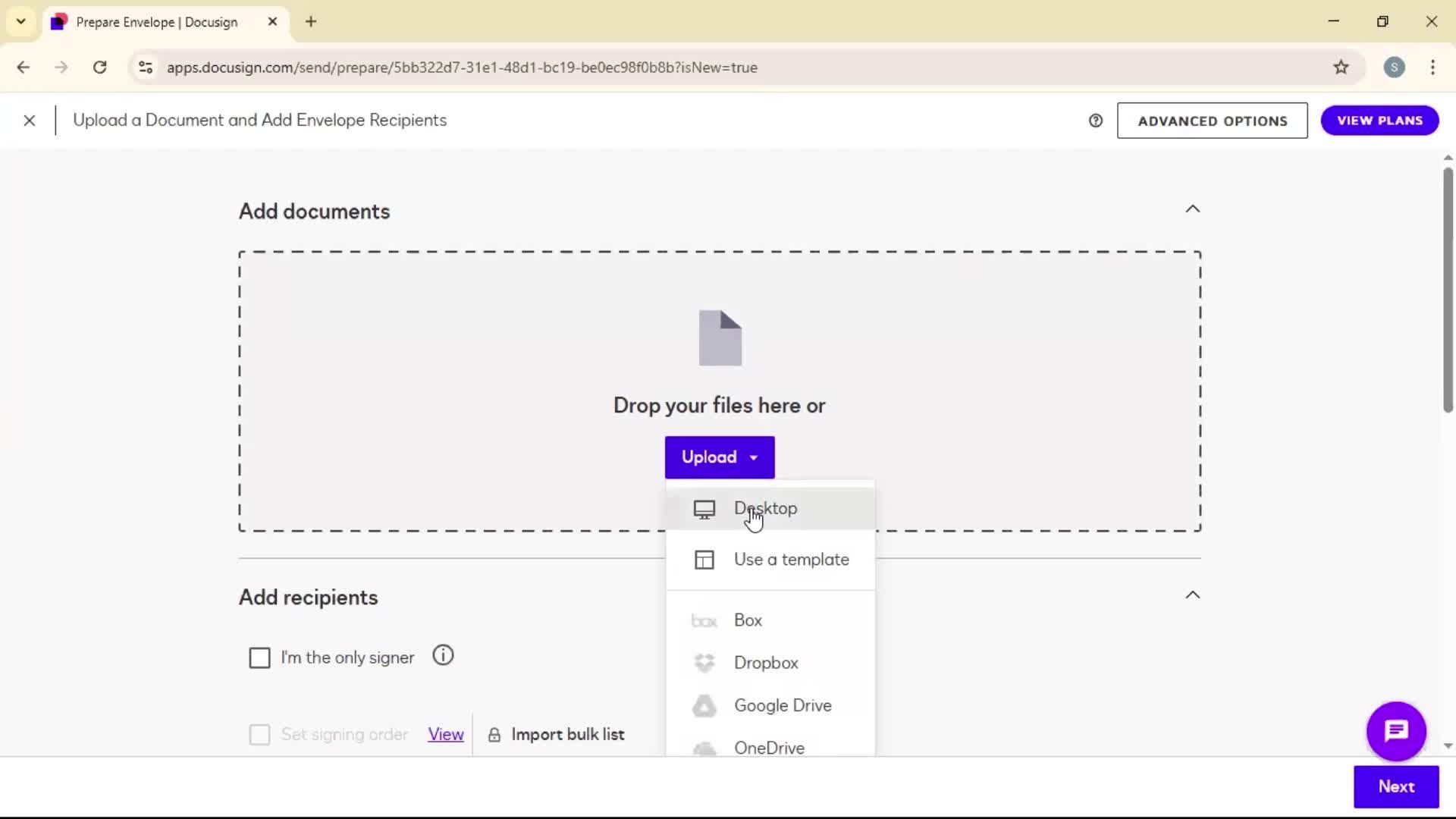 Onboarding screenshot