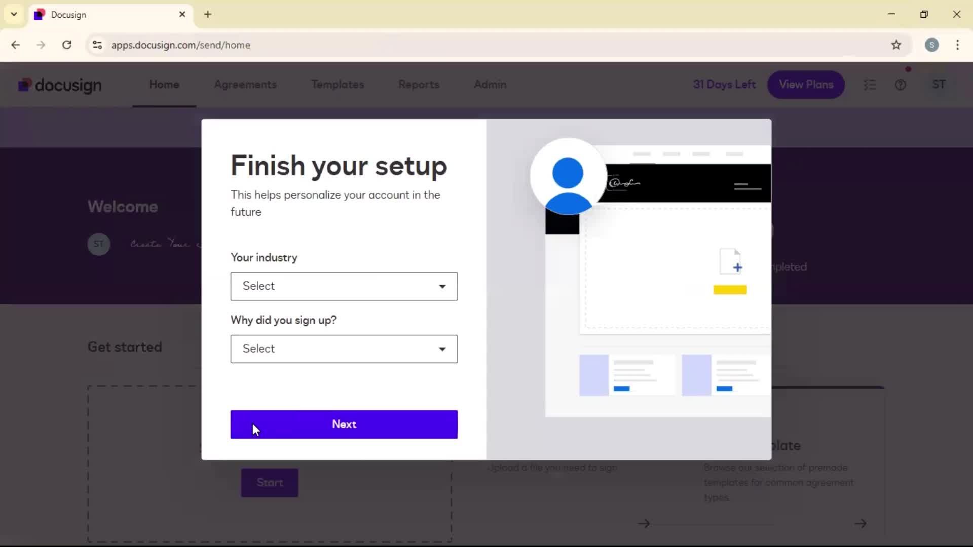 Onboarding on Docusign video thumbnail