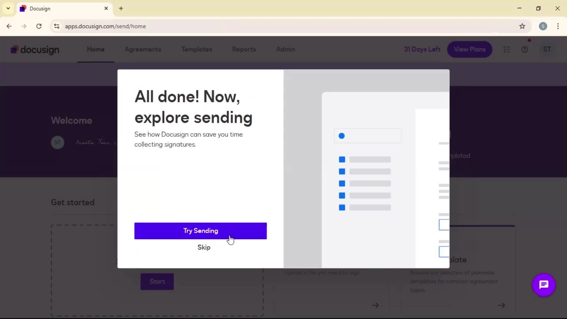Onboarding screenshot
