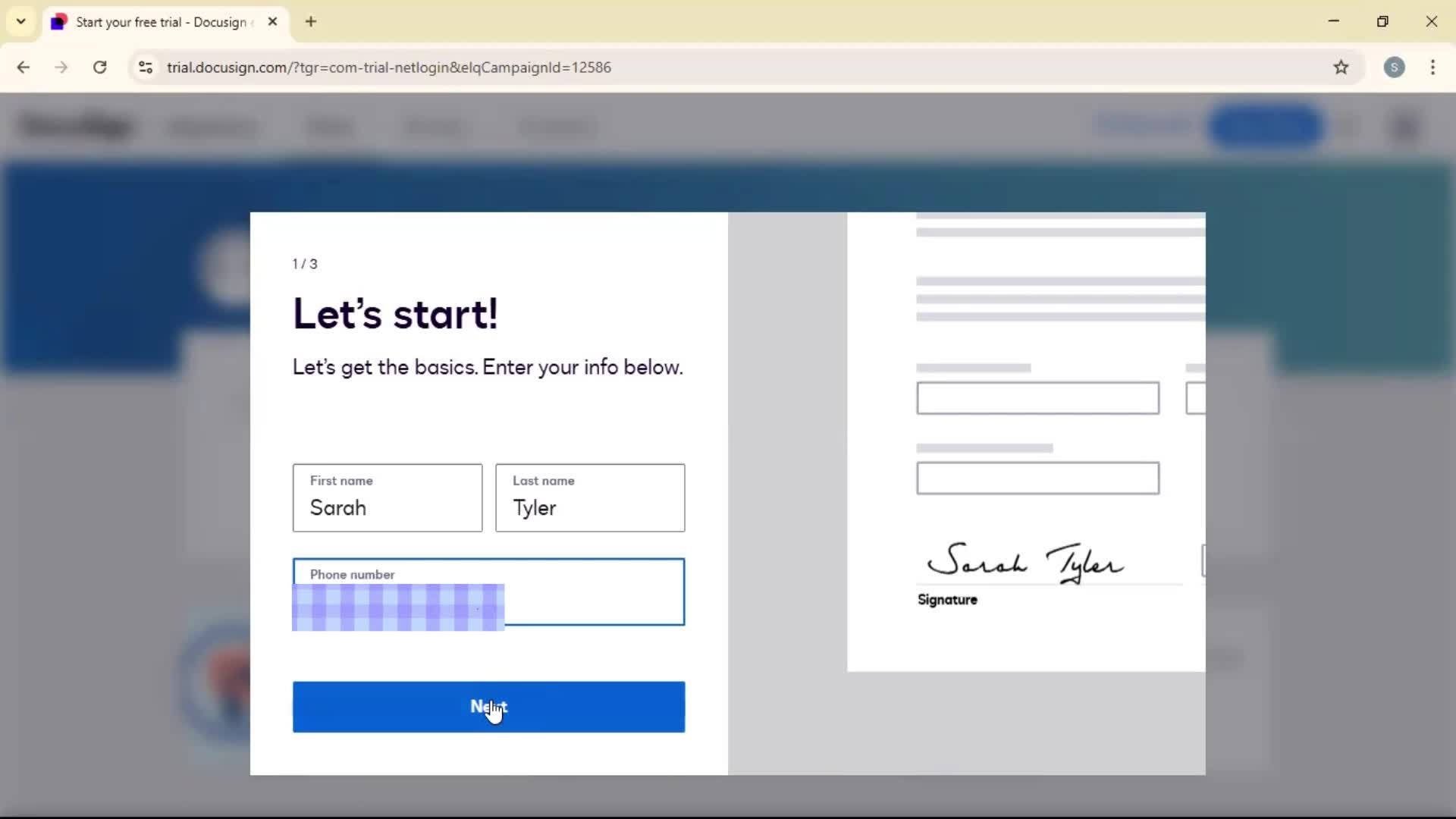 Onboarding screenshot