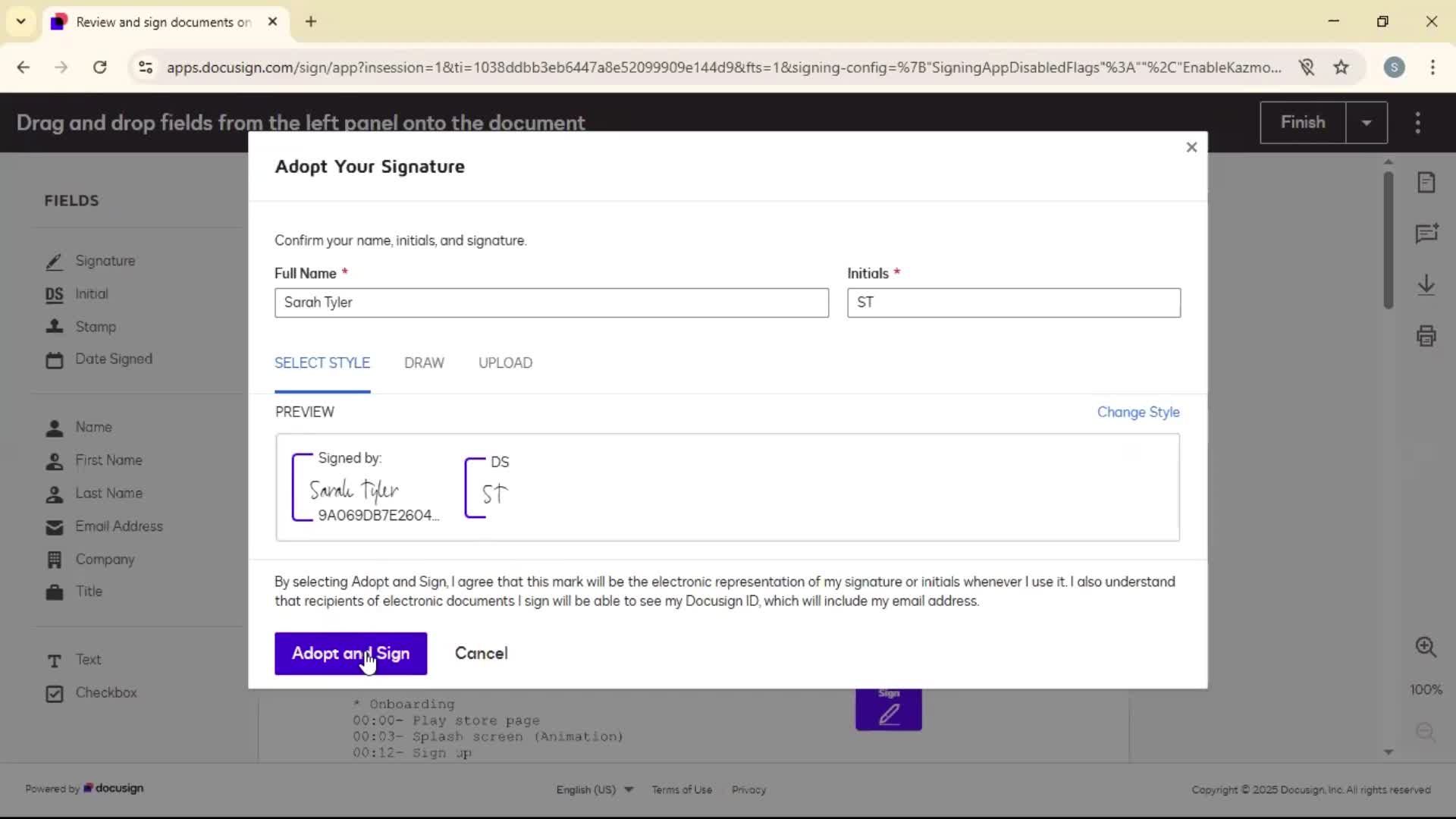 Onboarding screenshot