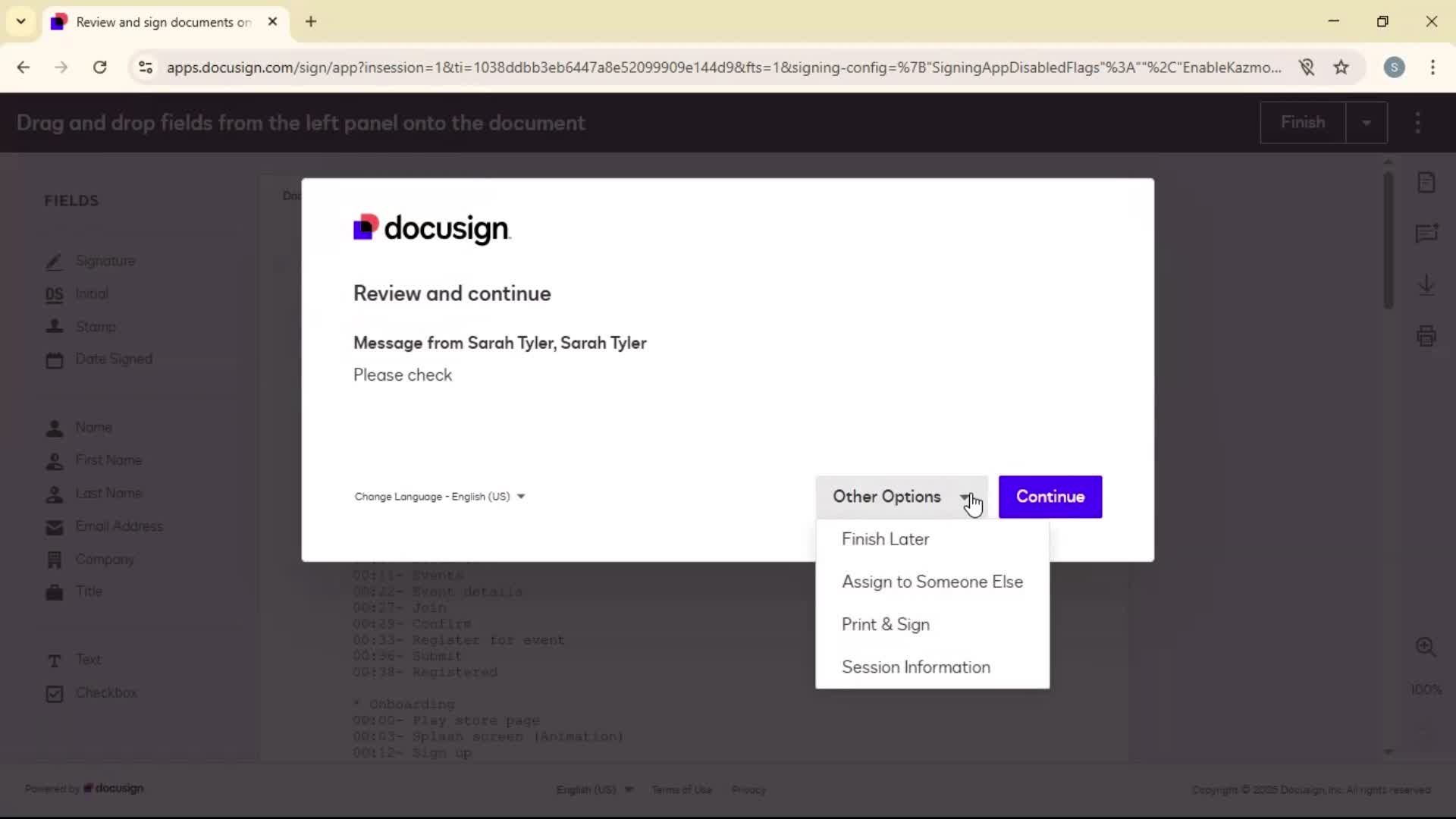 Onboarding screenshot