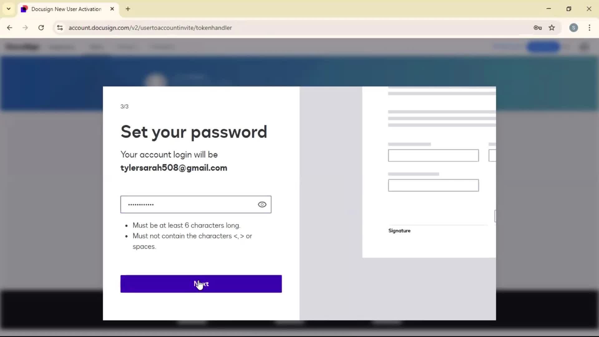 Onboarding screenshot