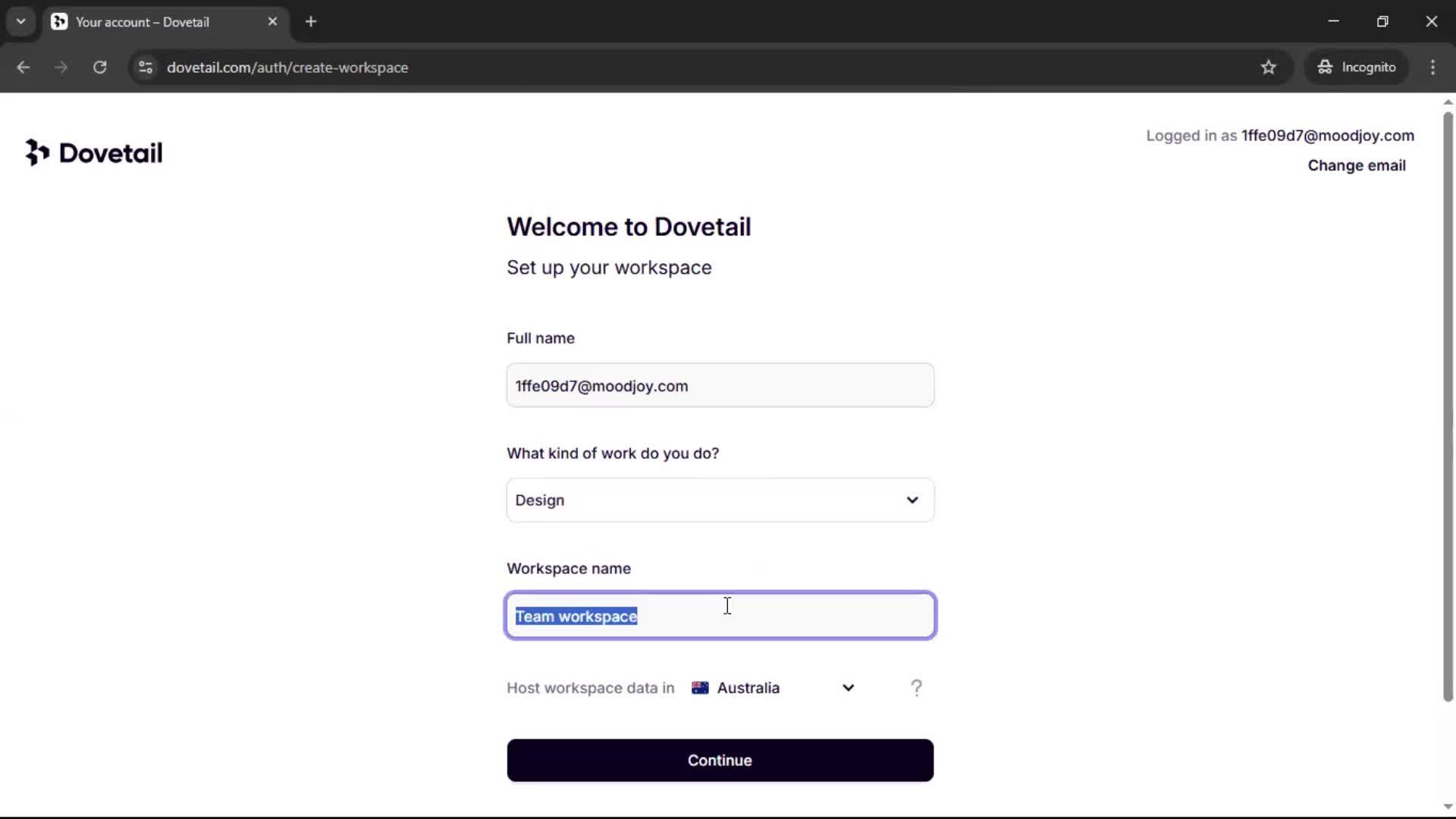 Onboarding screenshot