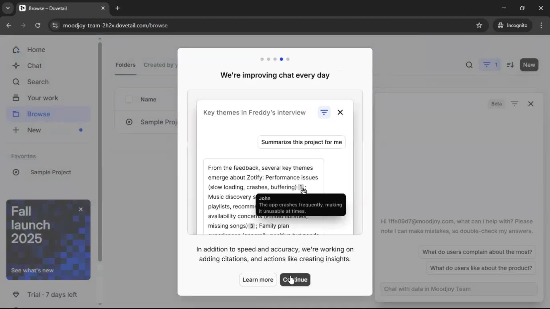 Onboarding screenshot