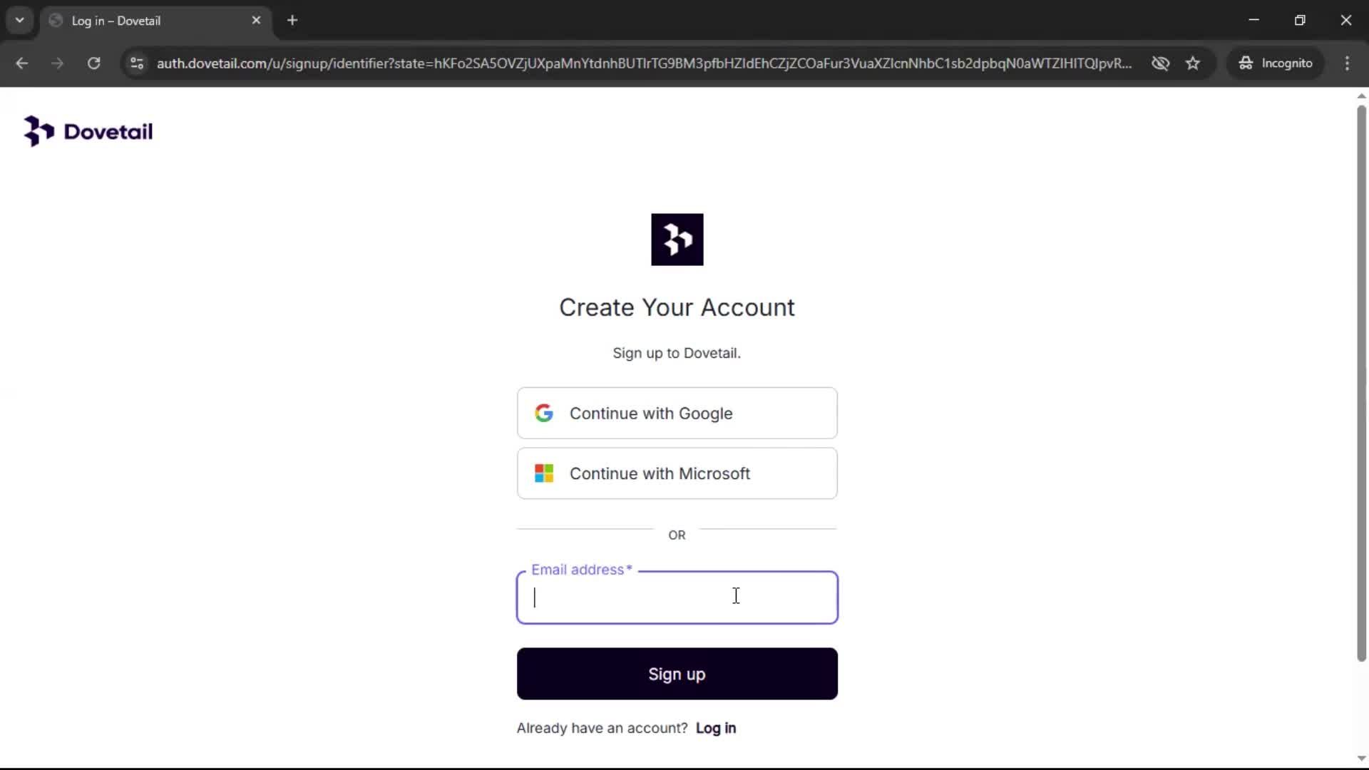 Onboarding screenshot