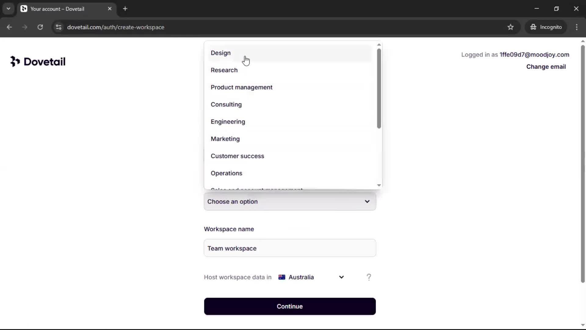 Onboarding screenshot