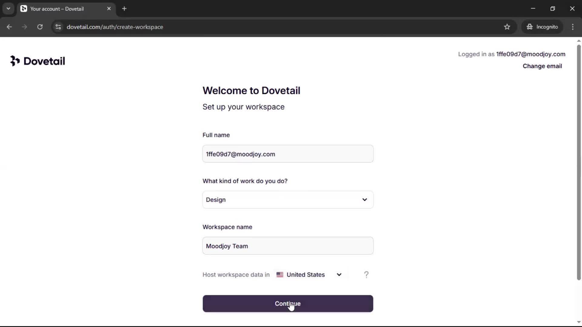 Onboarding screenshot