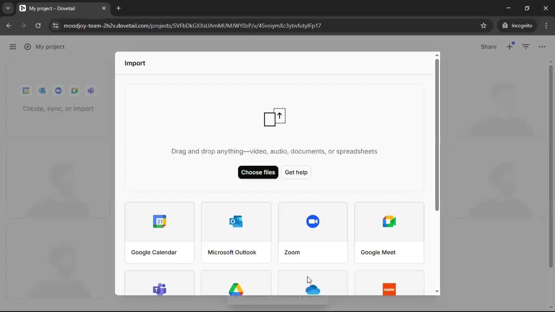 Onboarding screenshot