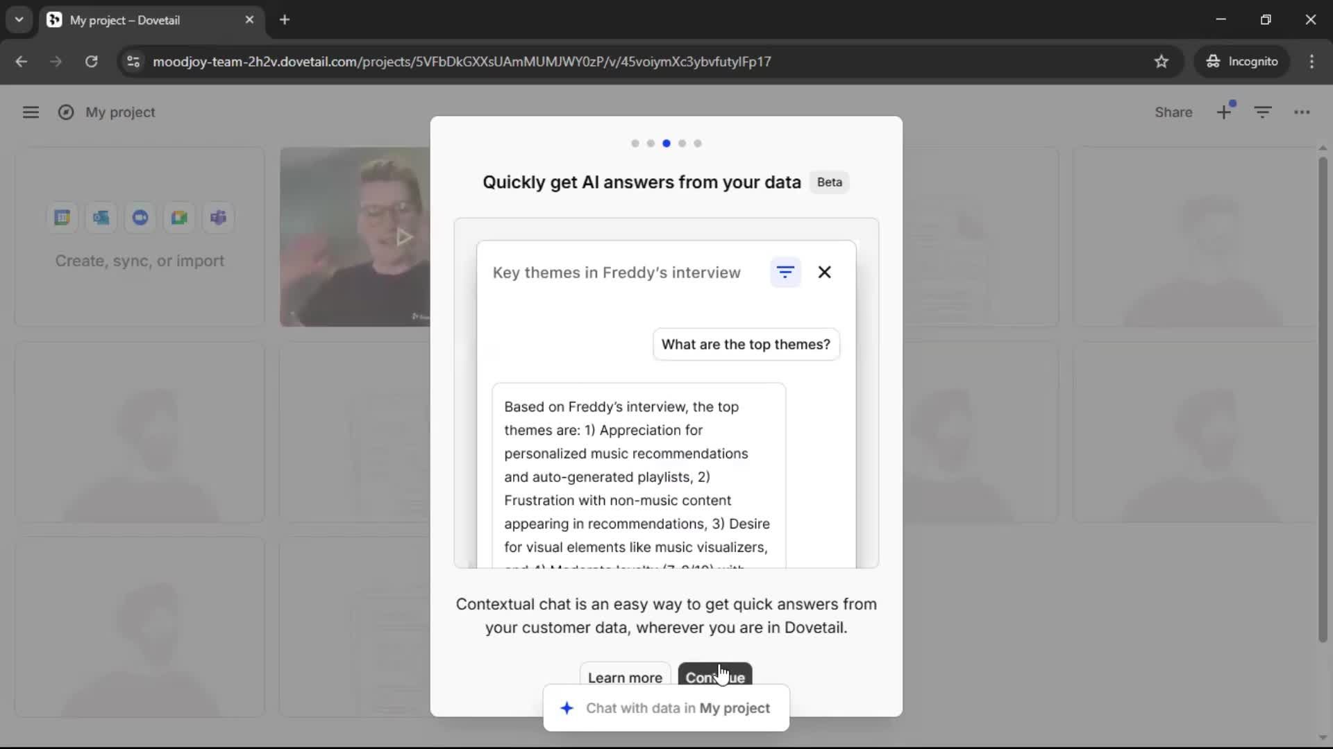 Onboarding screenshot