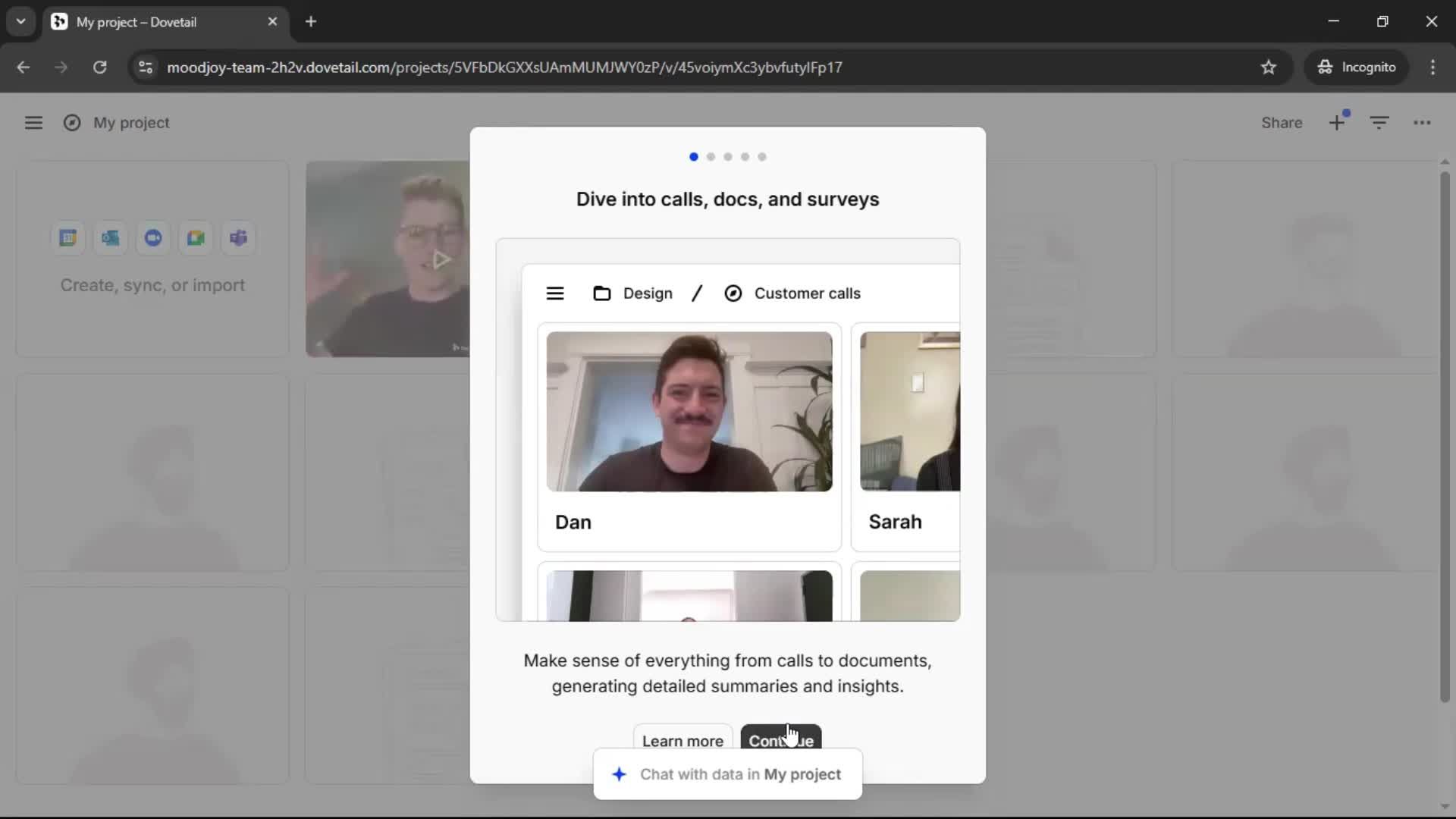 Onboarding screenshot