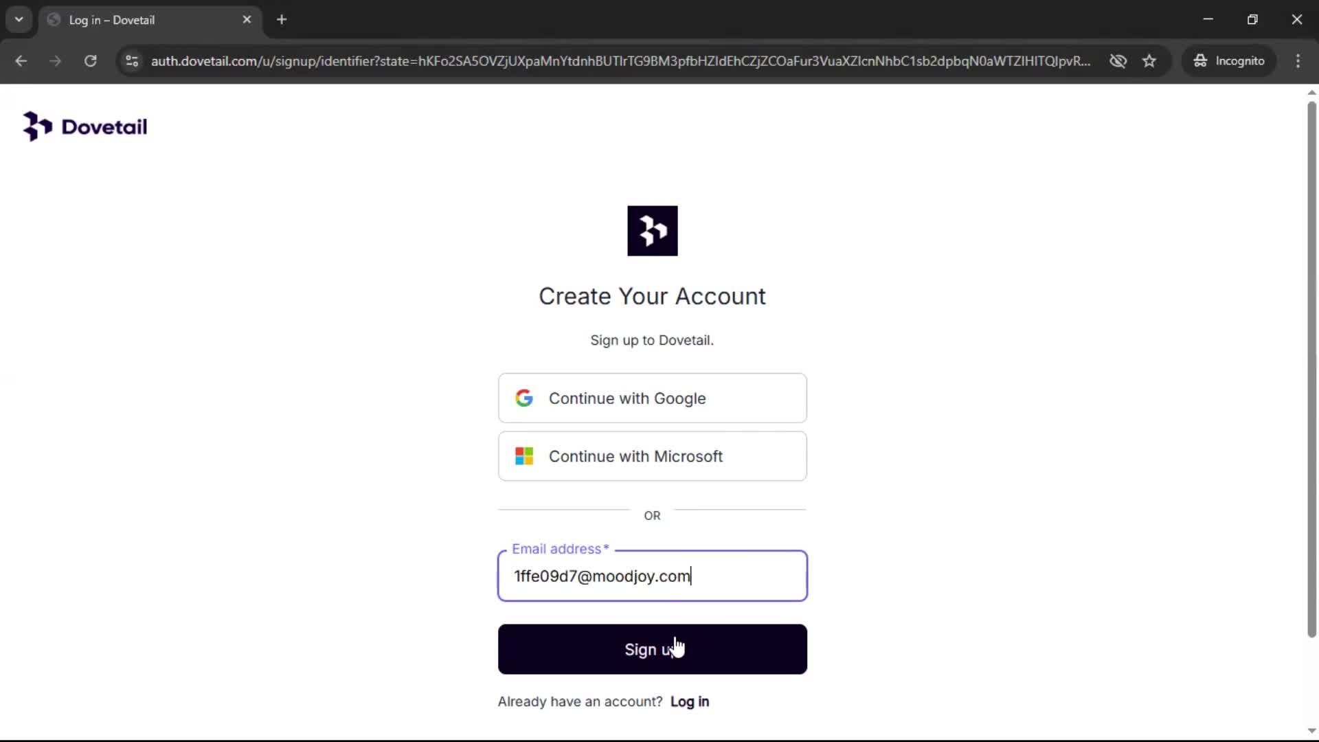 Onboarding screenshot