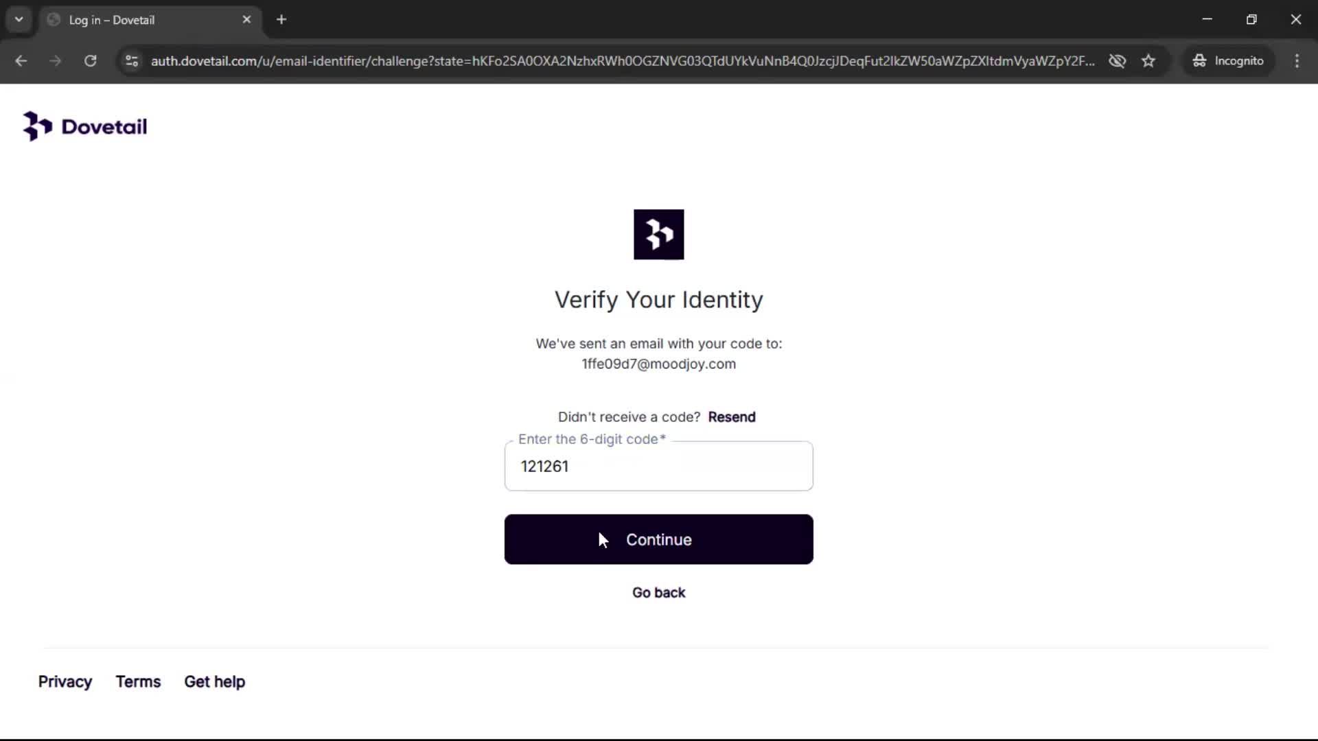 Onboarding screenshot