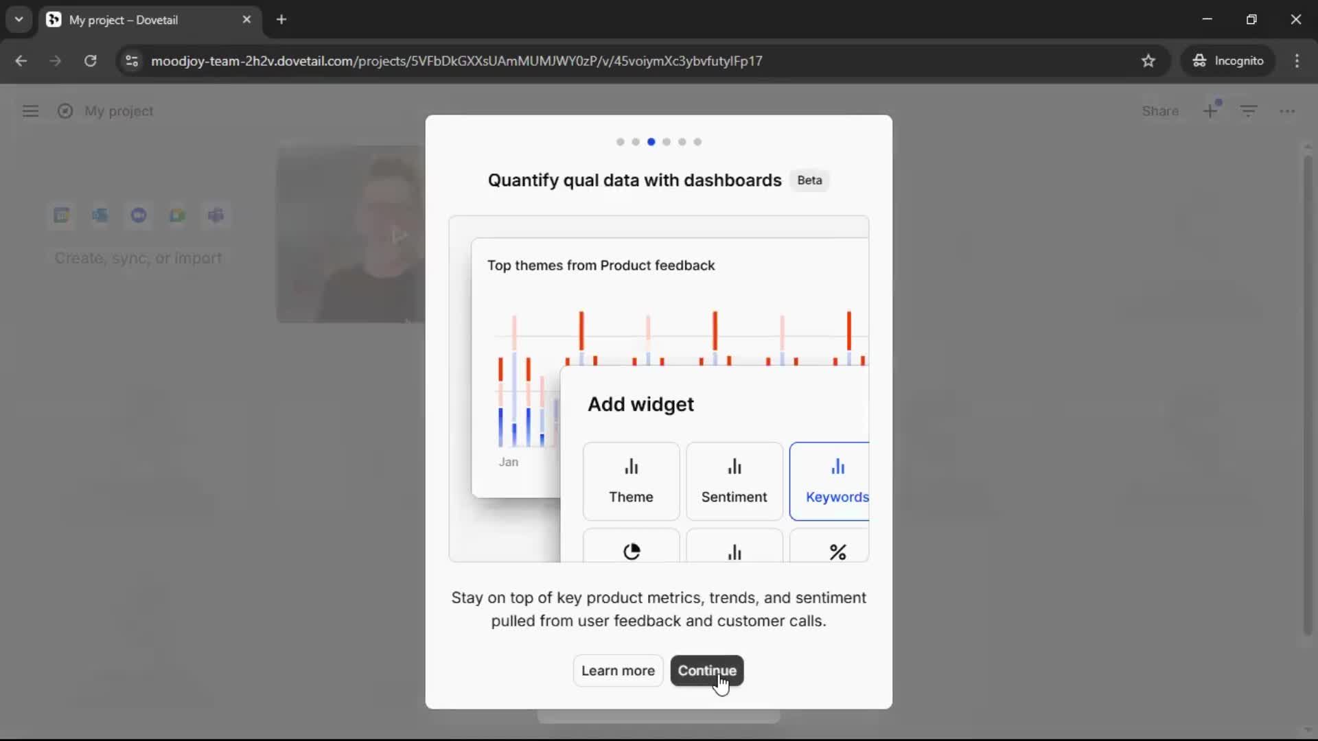 Onboarding screenshot