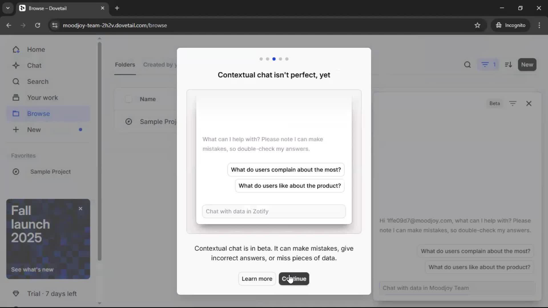 Onboarding screenshot