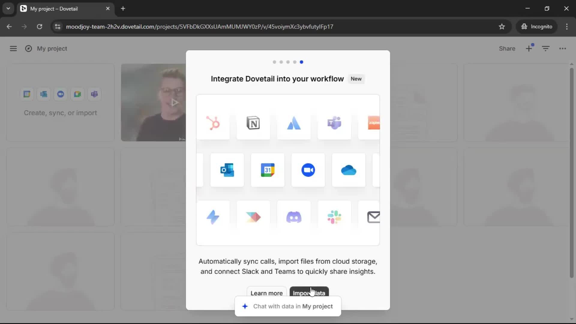Onboarding screenshot