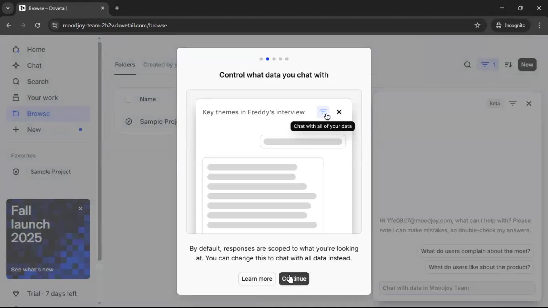 Onboarding screenshot
