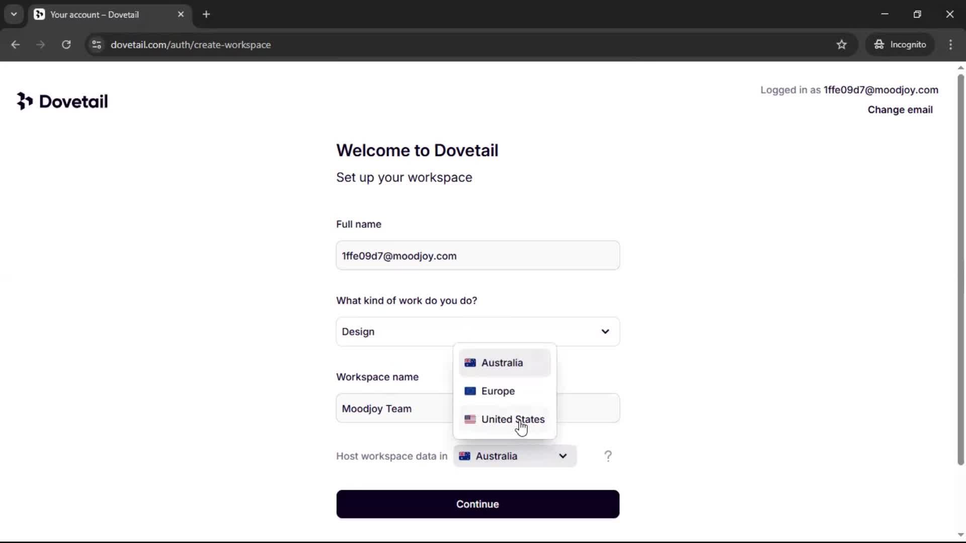 Onboarding screenshot