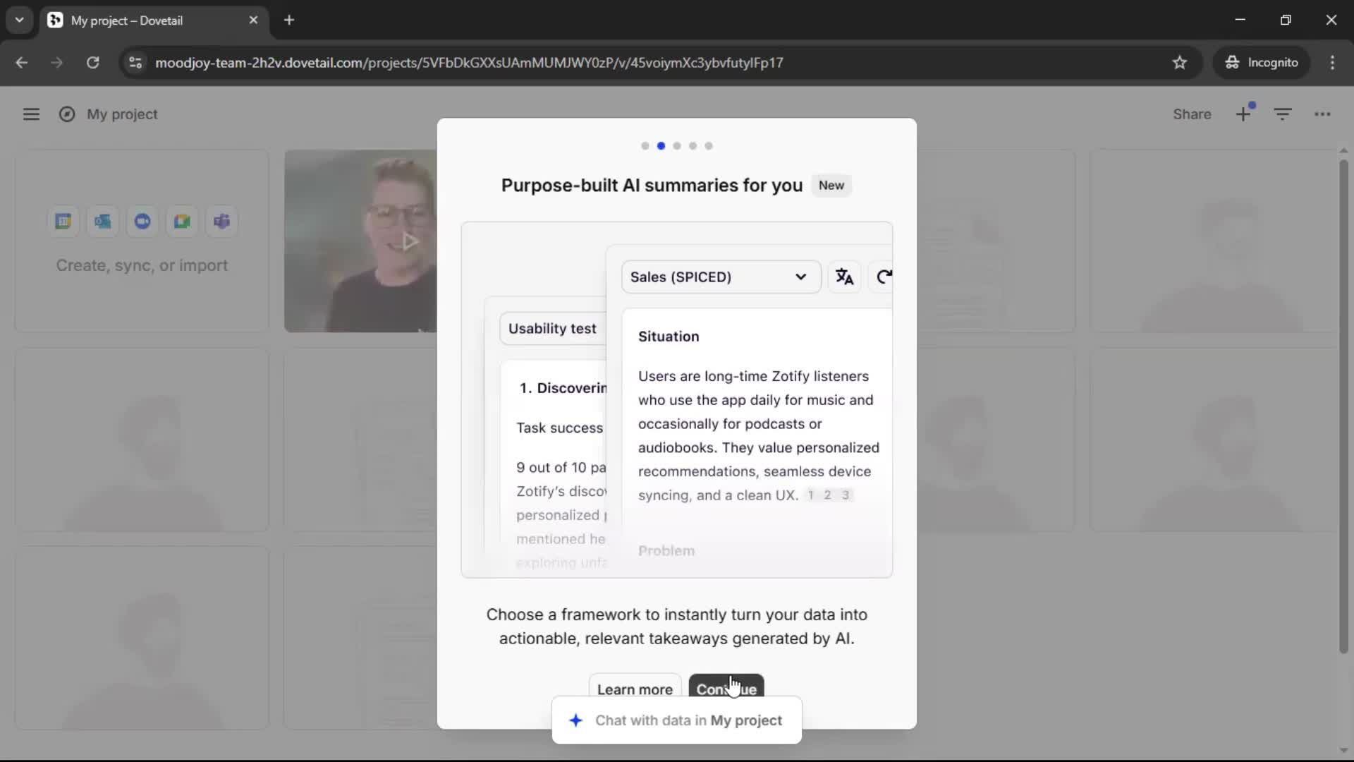Onboarding screenshot