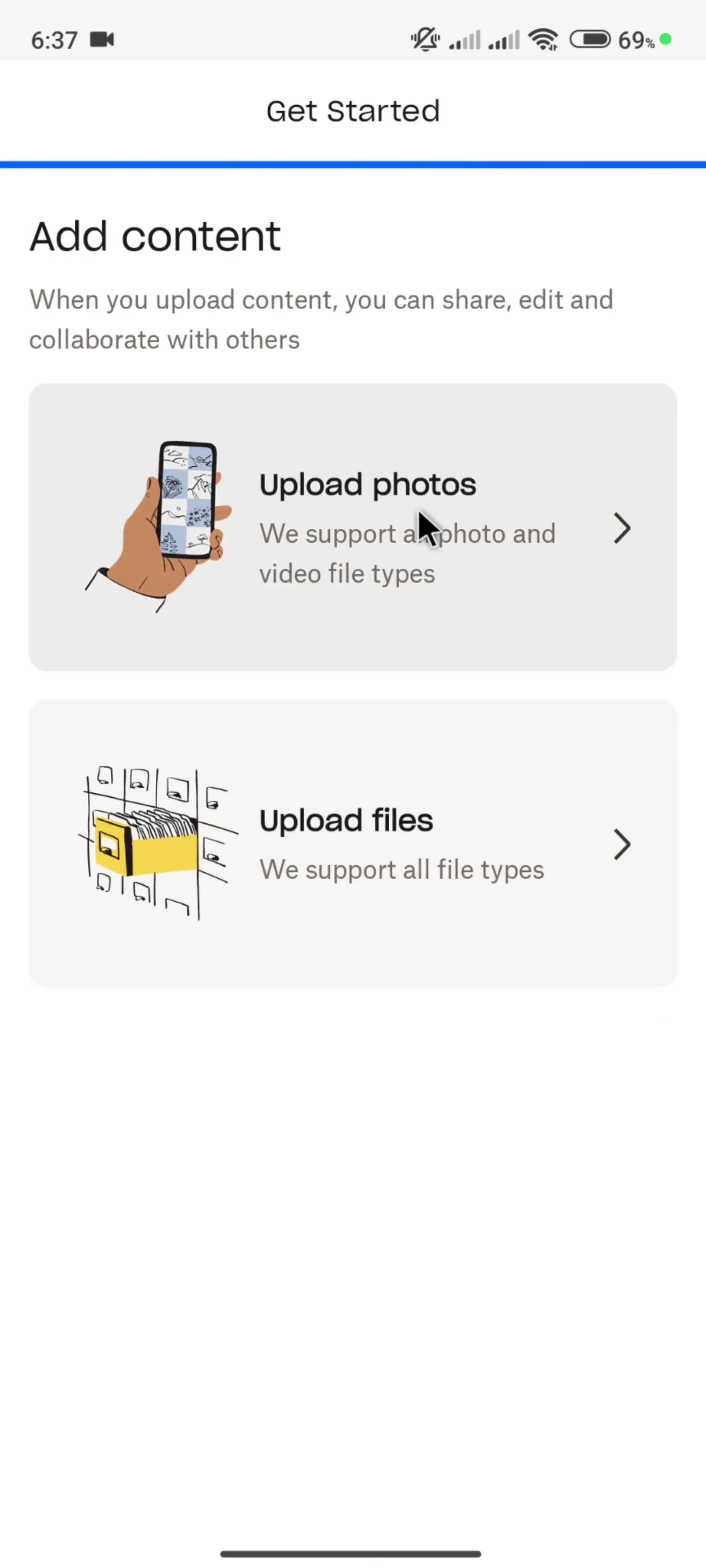 Onboarding screenshot
