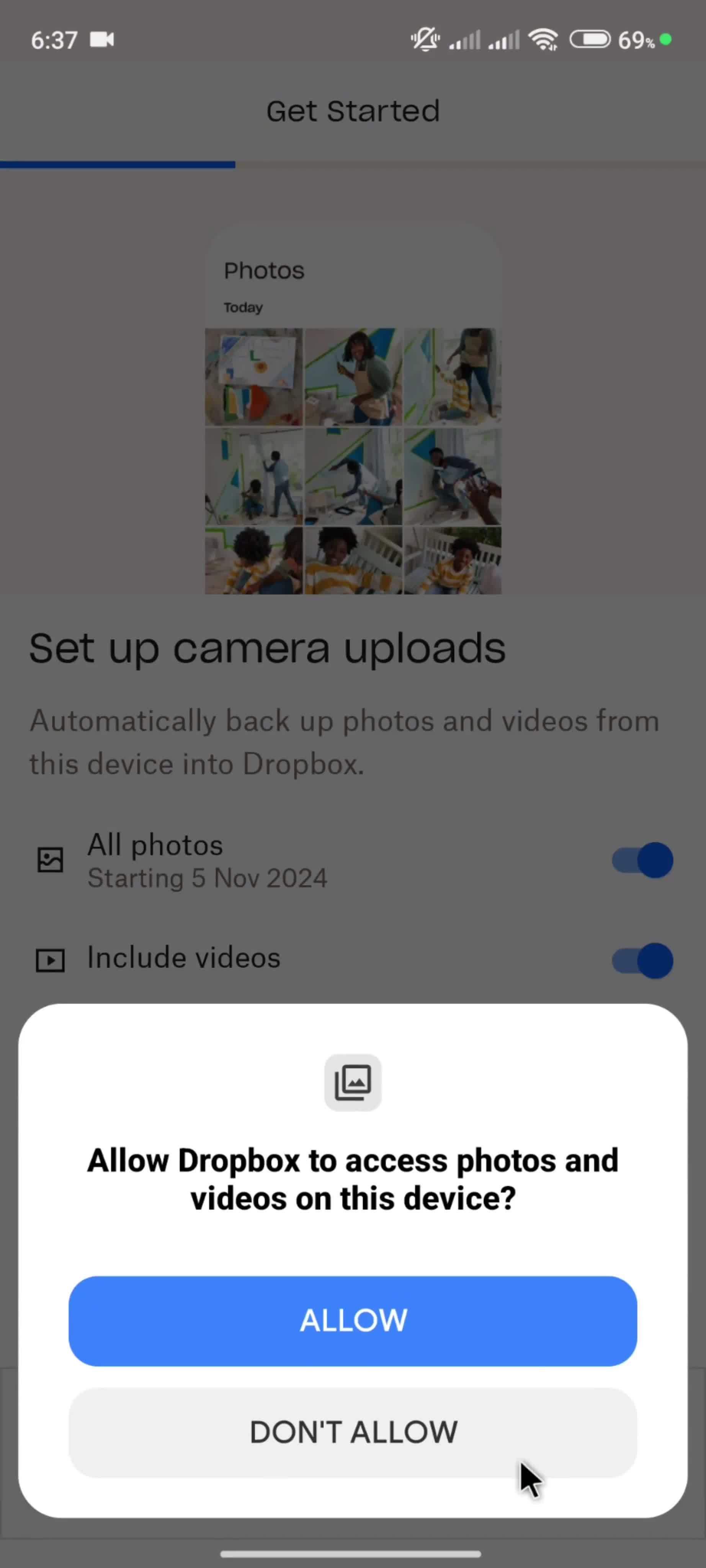 Onboarding screenshot