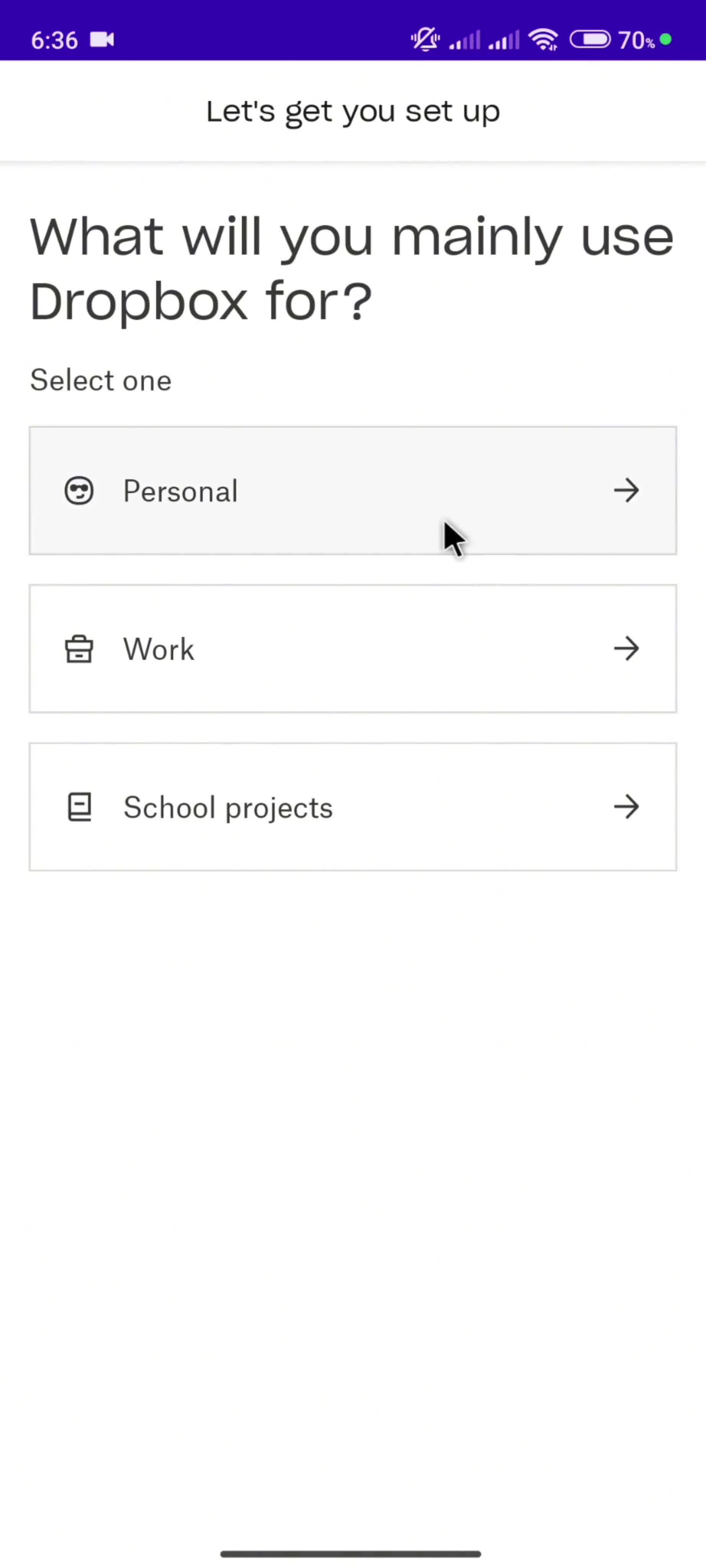 Onboarding screenshot