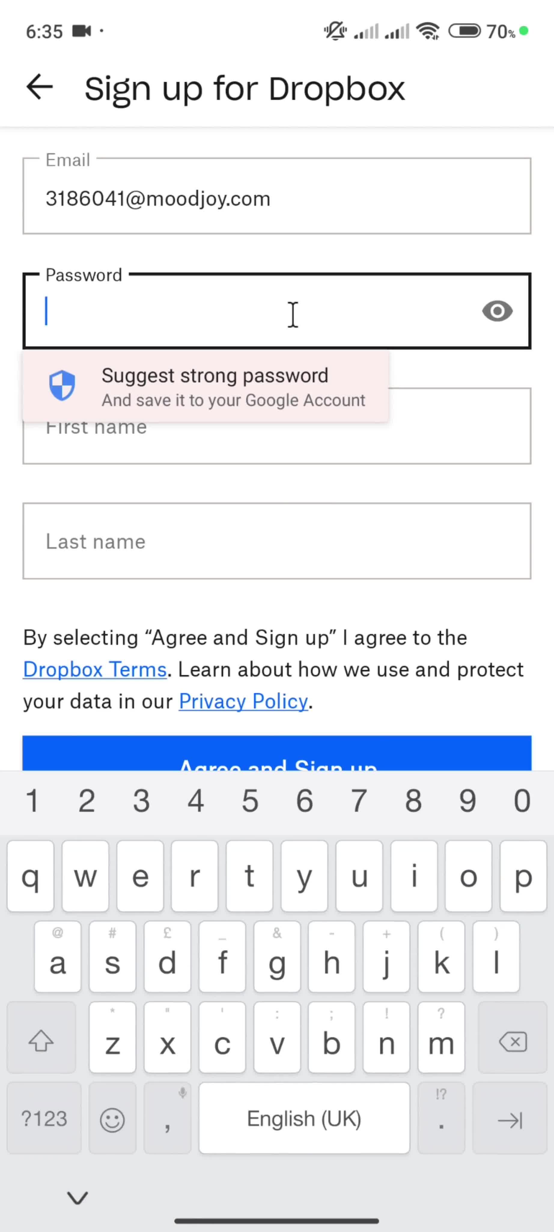 Onboarding screenshot